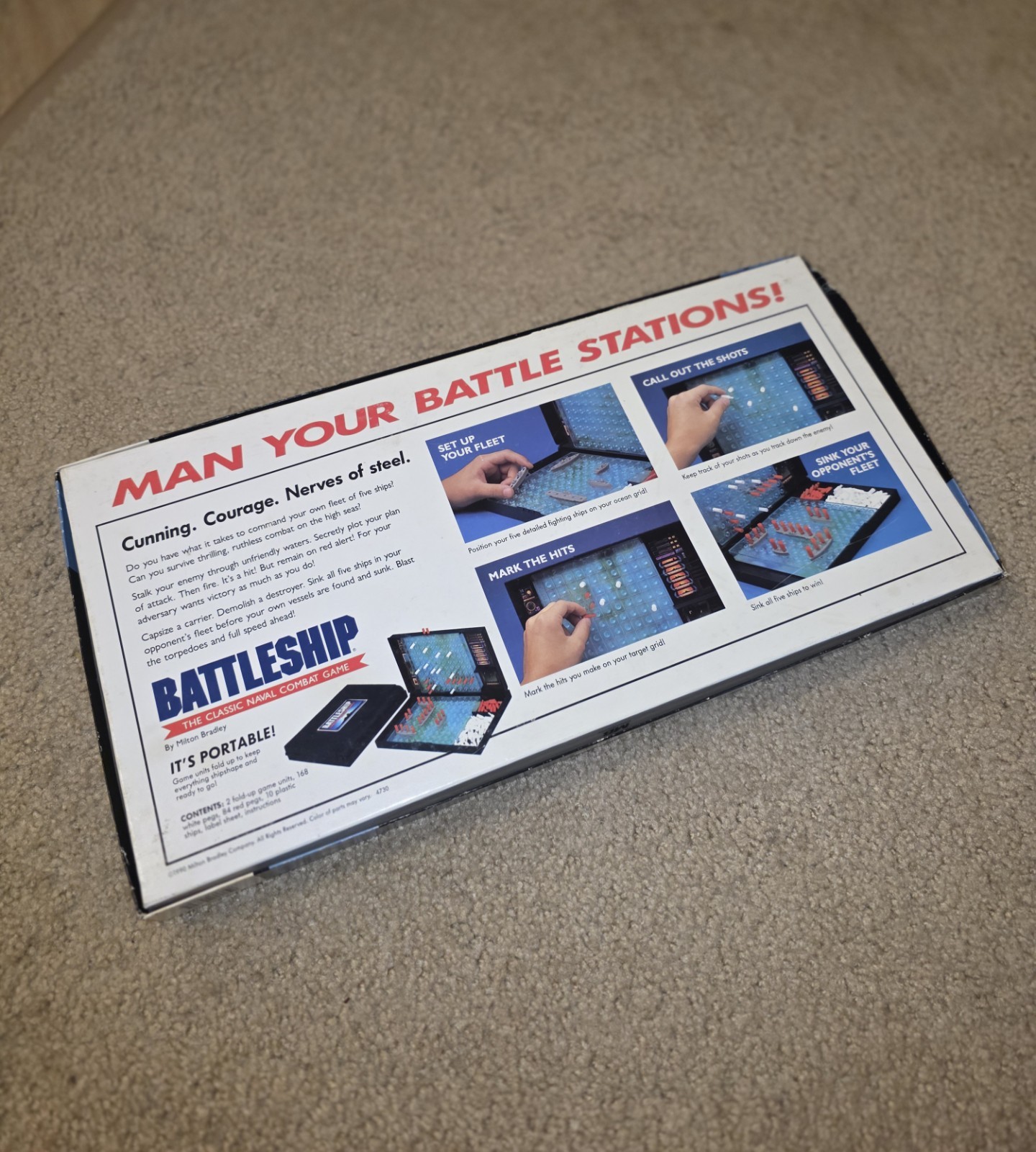 Vintage 1990 Milton Bradley Battleship Board Game Complete Classic
