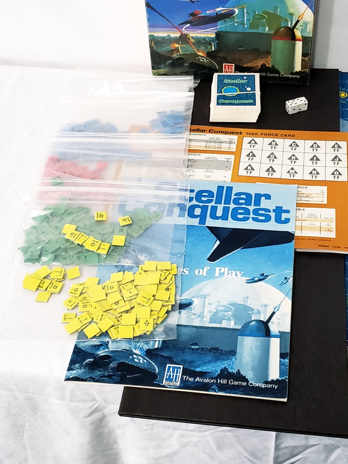 STELLAR CONQUEST Avalon Hill 1984 Board Game 100% Complete