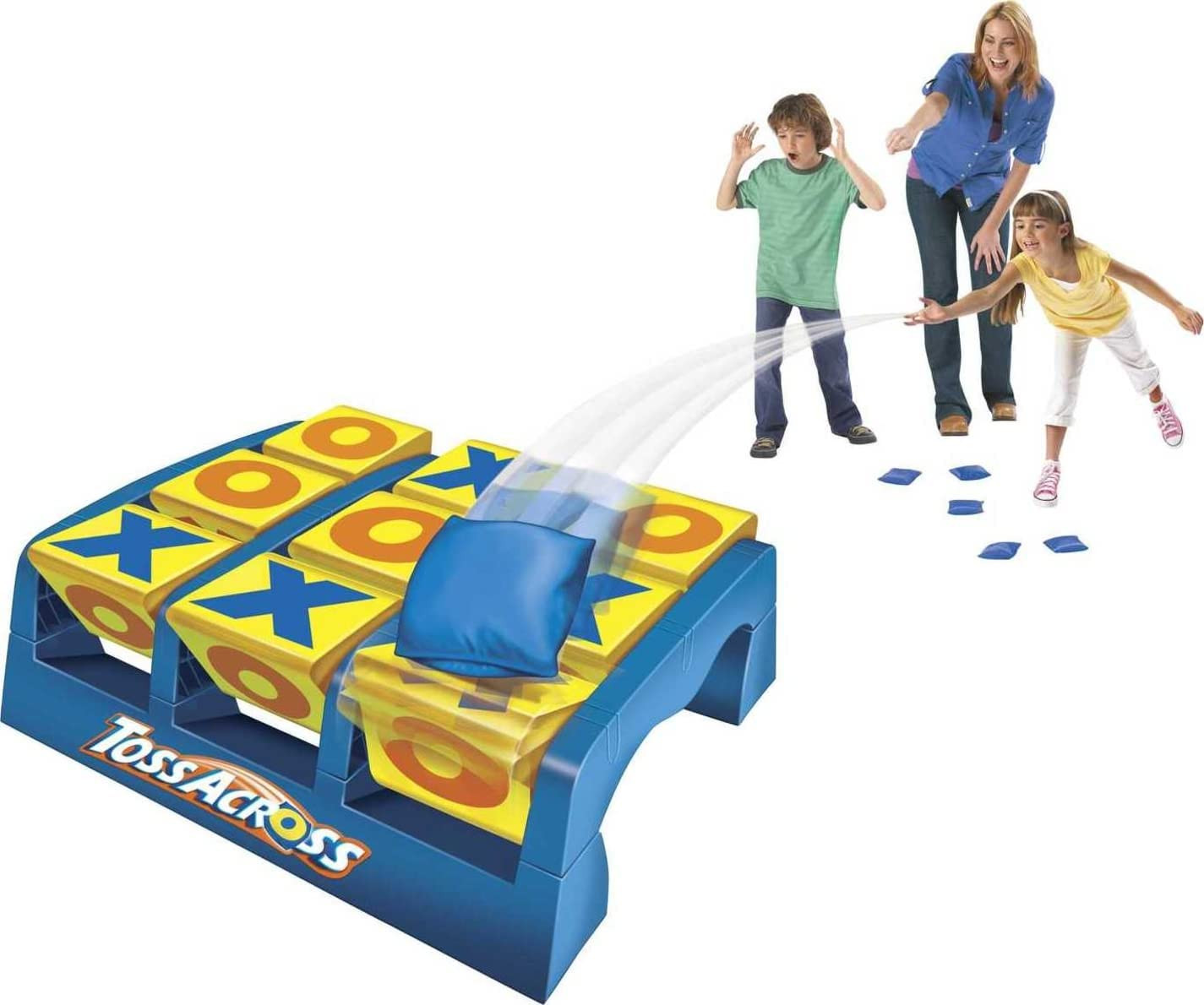 Mattel Games Toss across Game, Beanbag Tic Tac Toe for 2 to 4 Players Ages 5 Yea