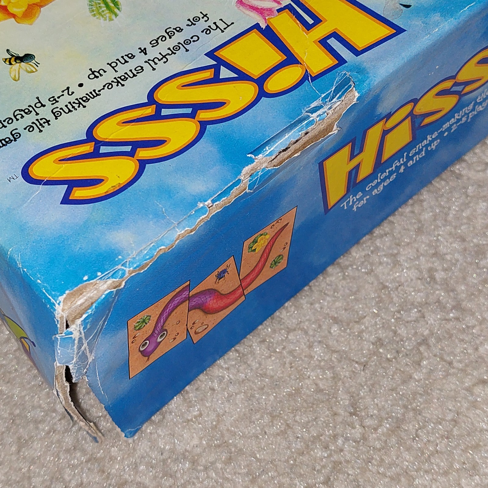 Hisss The Colorful Snake Matching Tile Board Game 100% Complete With Instruction