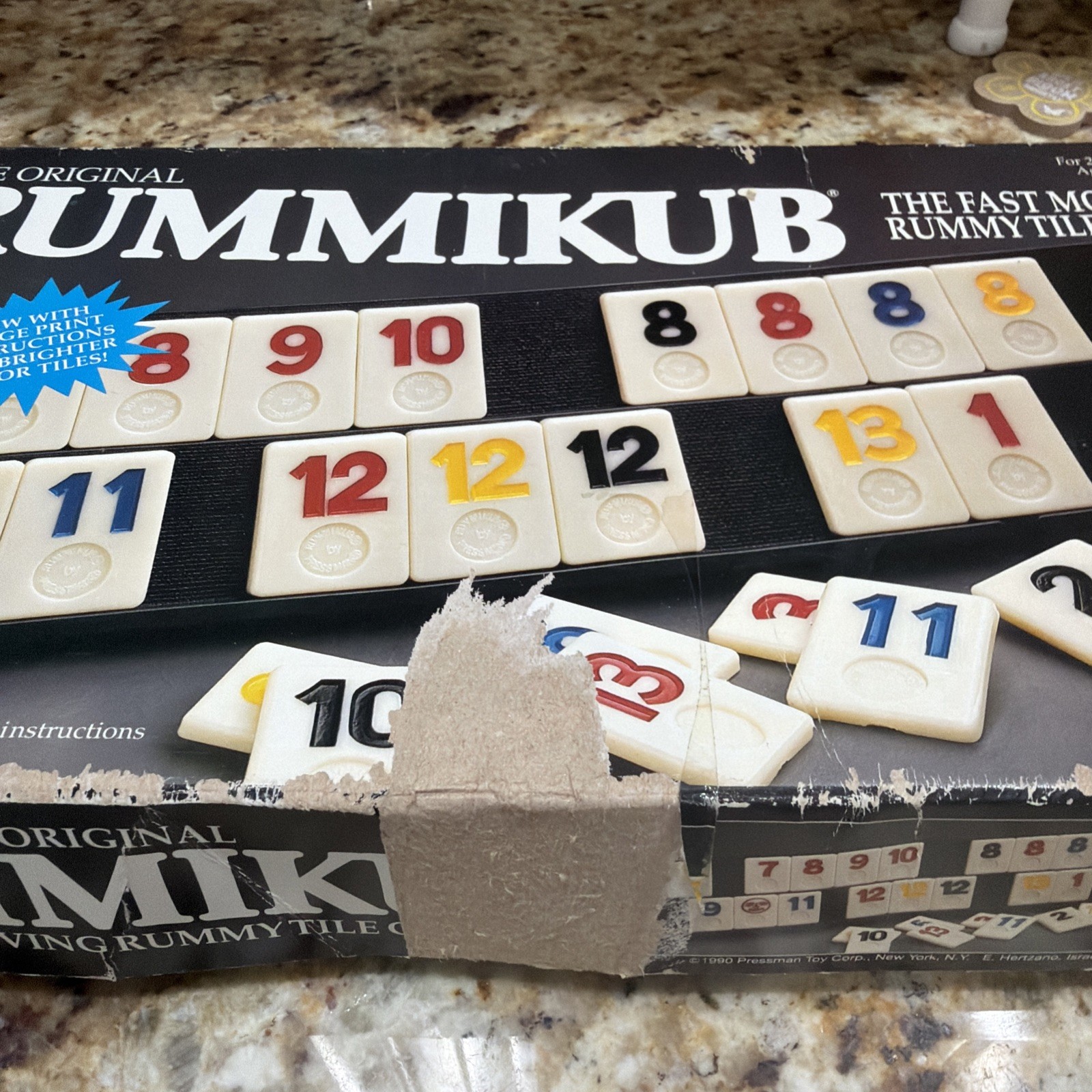 THE ORIGINAL RUMMIKUB RUMMY TILE GAME VINTAGE 1990 PRESSMAN 100% COMPLETE VTG