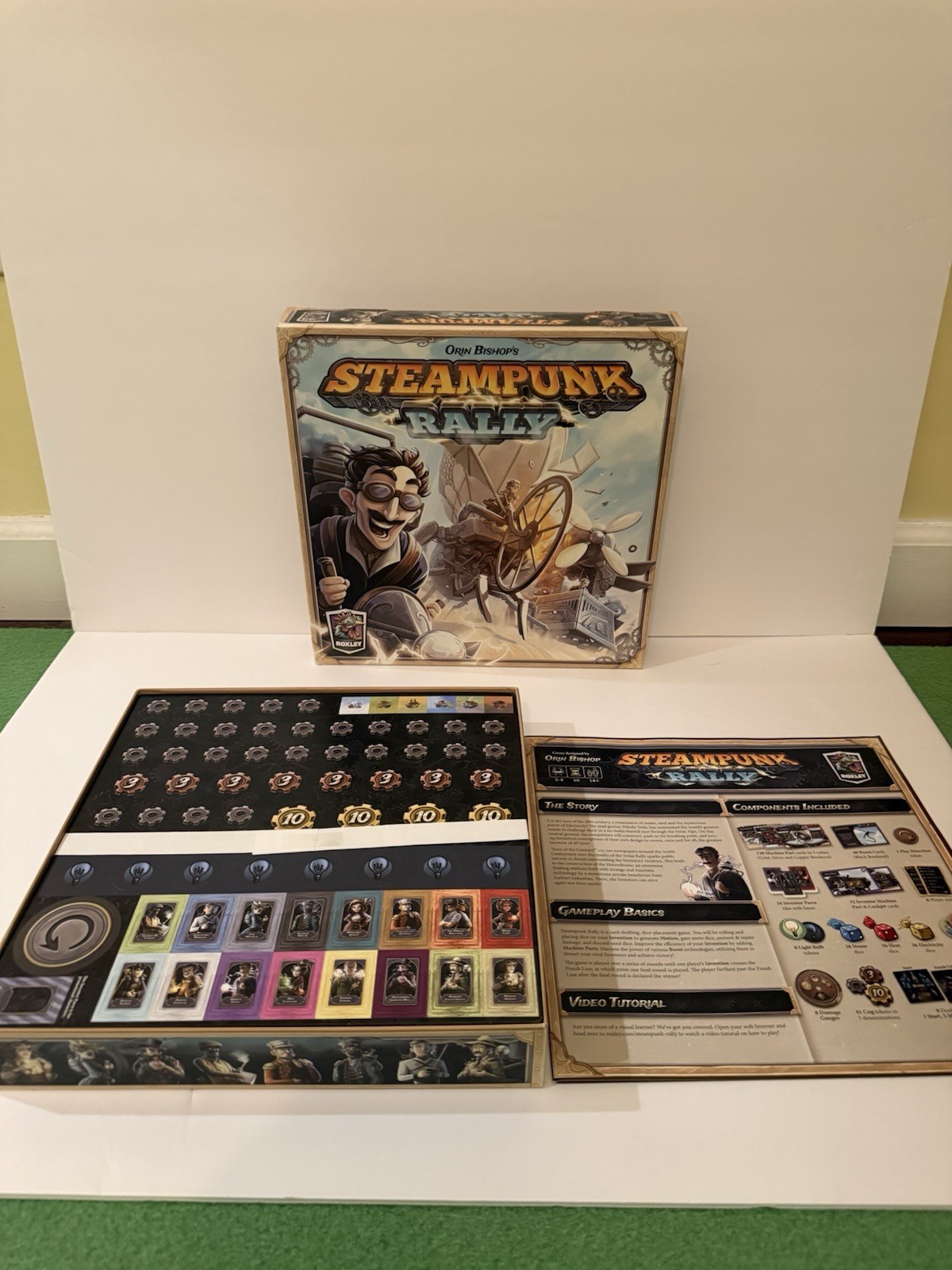 Steampunk Rally Board Game Roxley Excellent | Cards In Shrink | Dr. Braun Promo