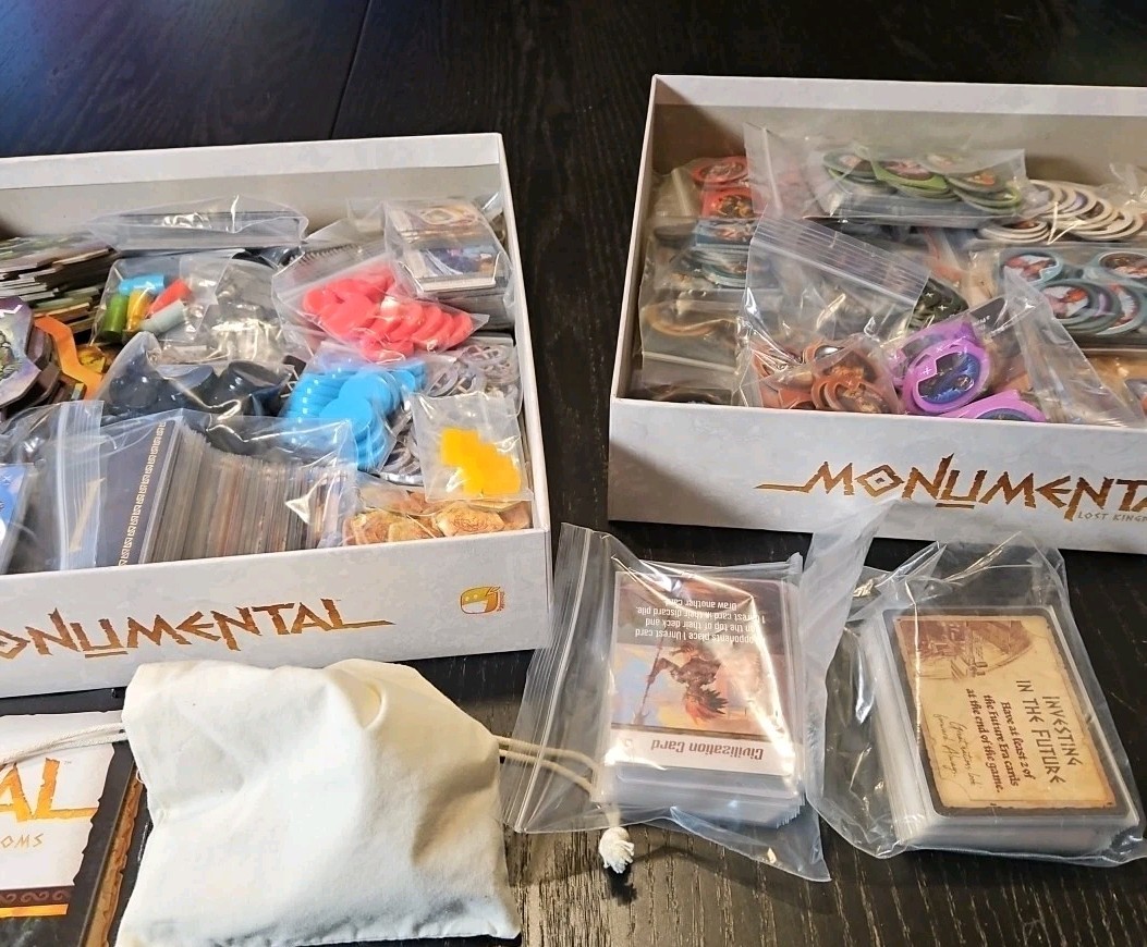Monumental Board Game /w Lost Kingdoms and African Empires Expansions Complete
