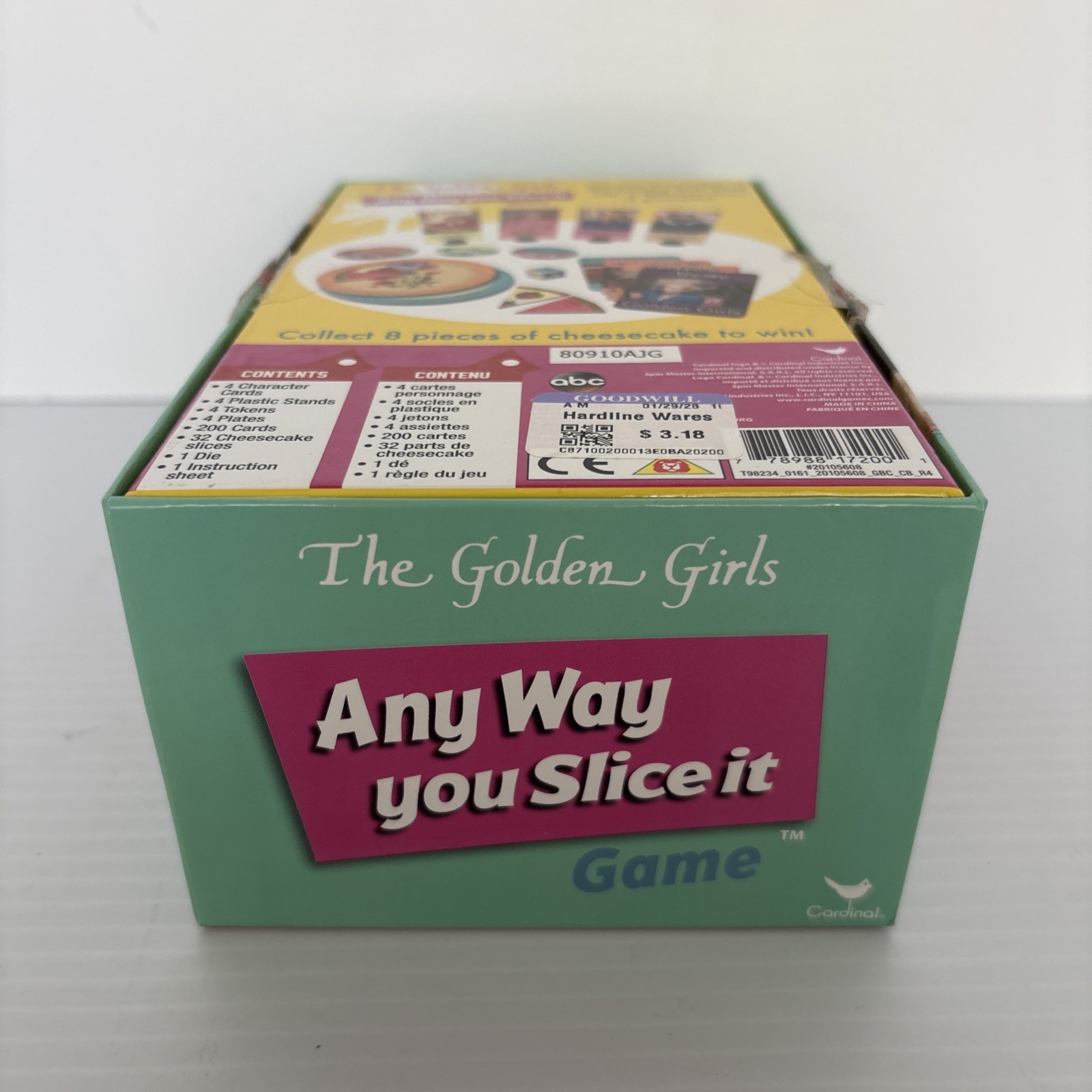 The Golden Girls Any Way You Slice It Trivia Game Cardinal Sophia Dorothy