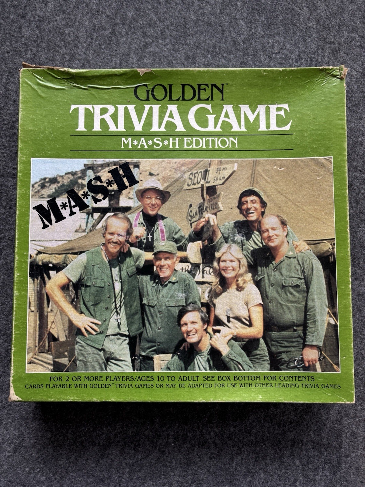VTG 1984 GOLDEN TRIVIA GAME M*A*S*H EDITION COMPLETE 2+ PLAYERS AGES 10 TO ADULT
