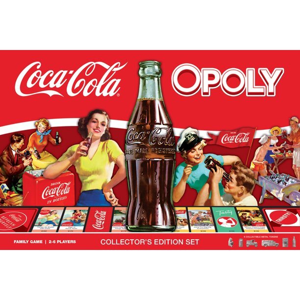 Coca-Cola Opoly Board Game Collector’s Edition 6 Tokens NEW Sealed Free Ship !
