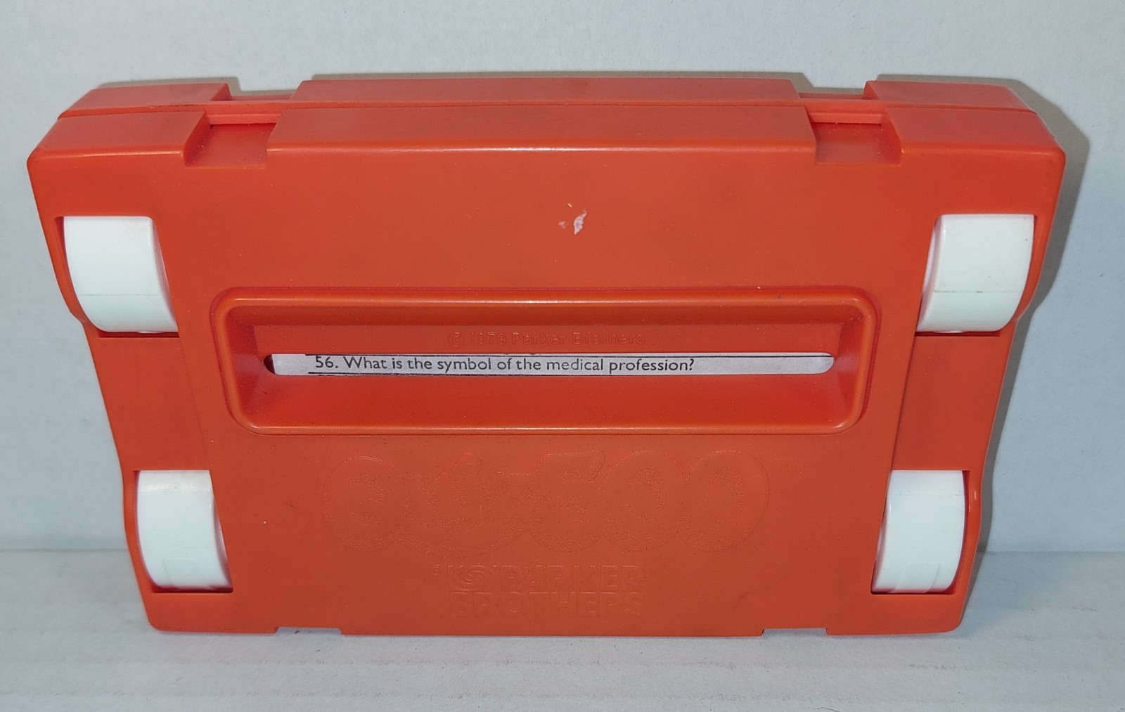 Quiz 500 Hand Held Trivia Game Parker Brothers 1979 Orange