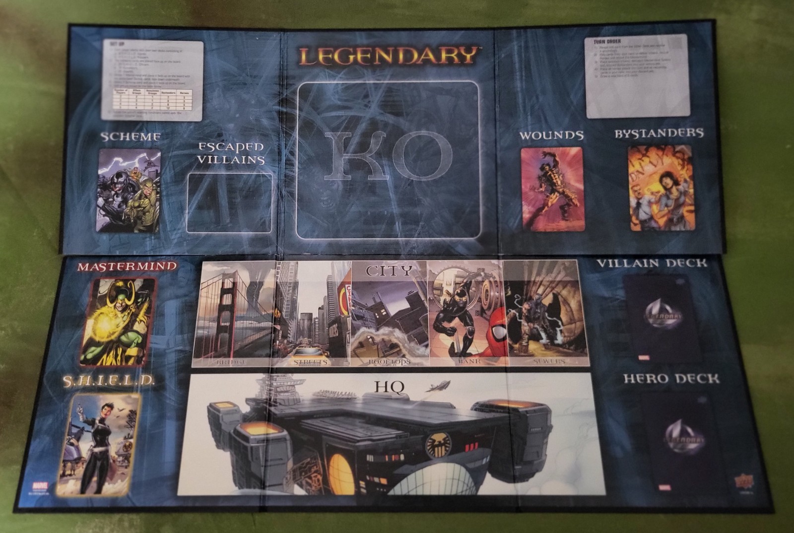 Marvel Legendary Upper Deck Card Building Game Complete with Three Promos