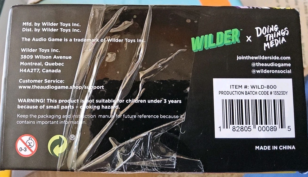 The Audio Game by Wilder Toys NEW Audio App Game 2 to 8 players New In Box