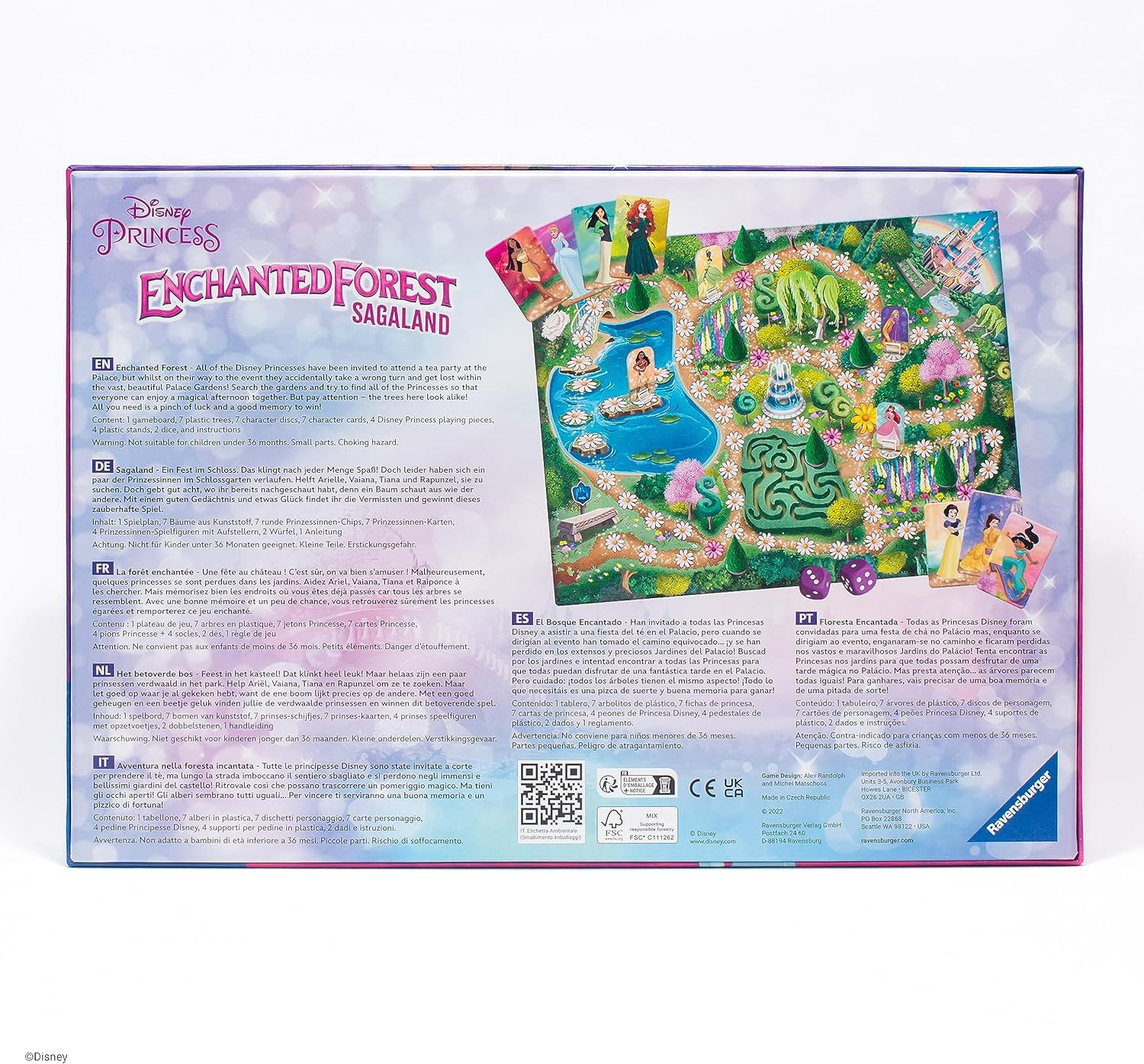 Ravensburger Disney Princess Enchanted Forest A Magical Memory Game New Toy Gift