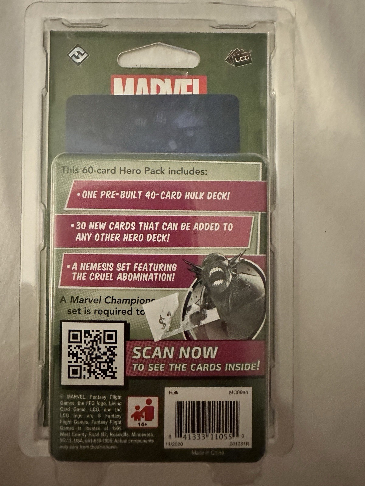 Marvel Champions LCG Hulk Hero Pack (Sealed, OOP)