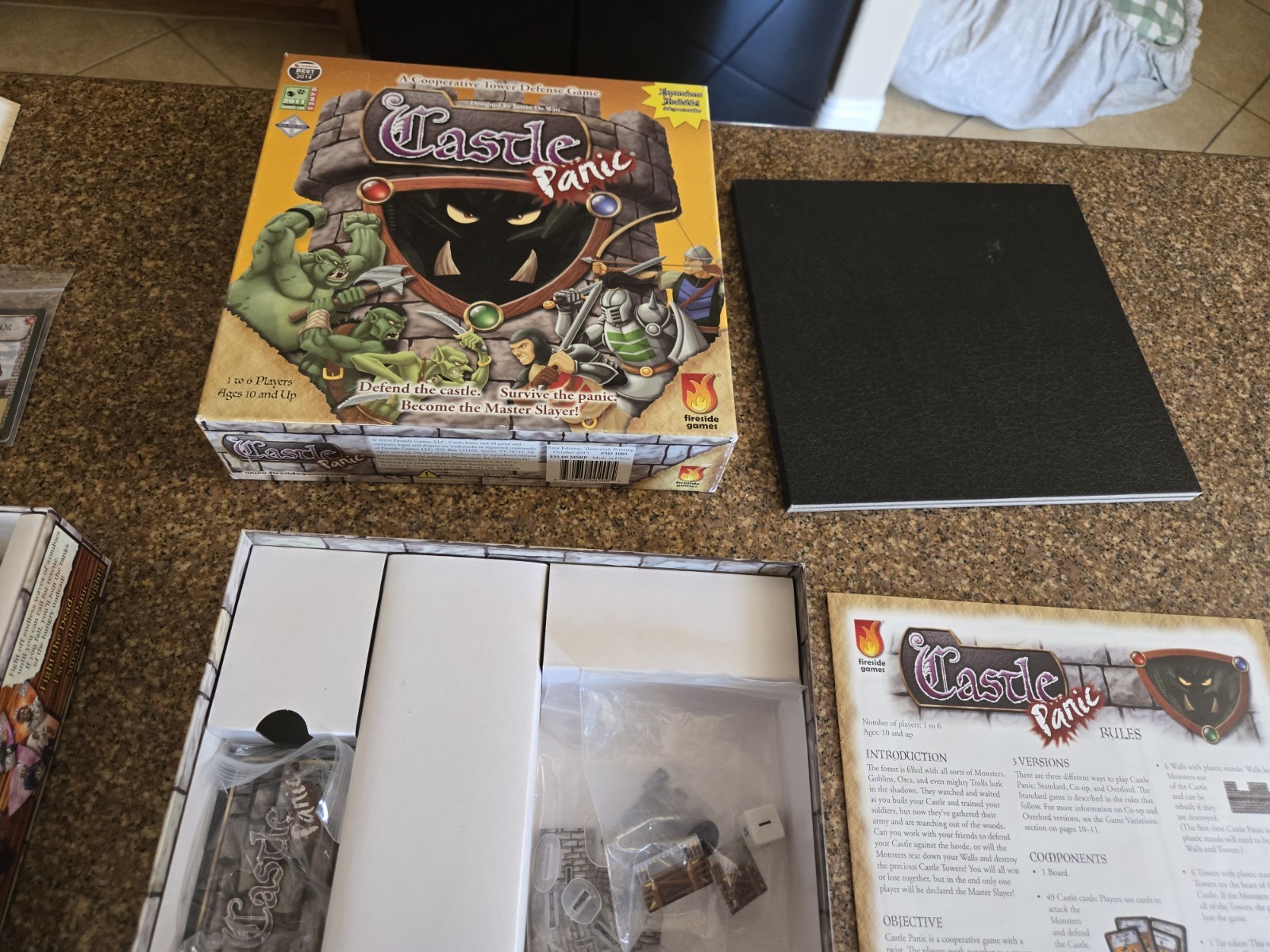 Castle Panic 1st Ed. LOT W/Wizards Tower & Dark Titan