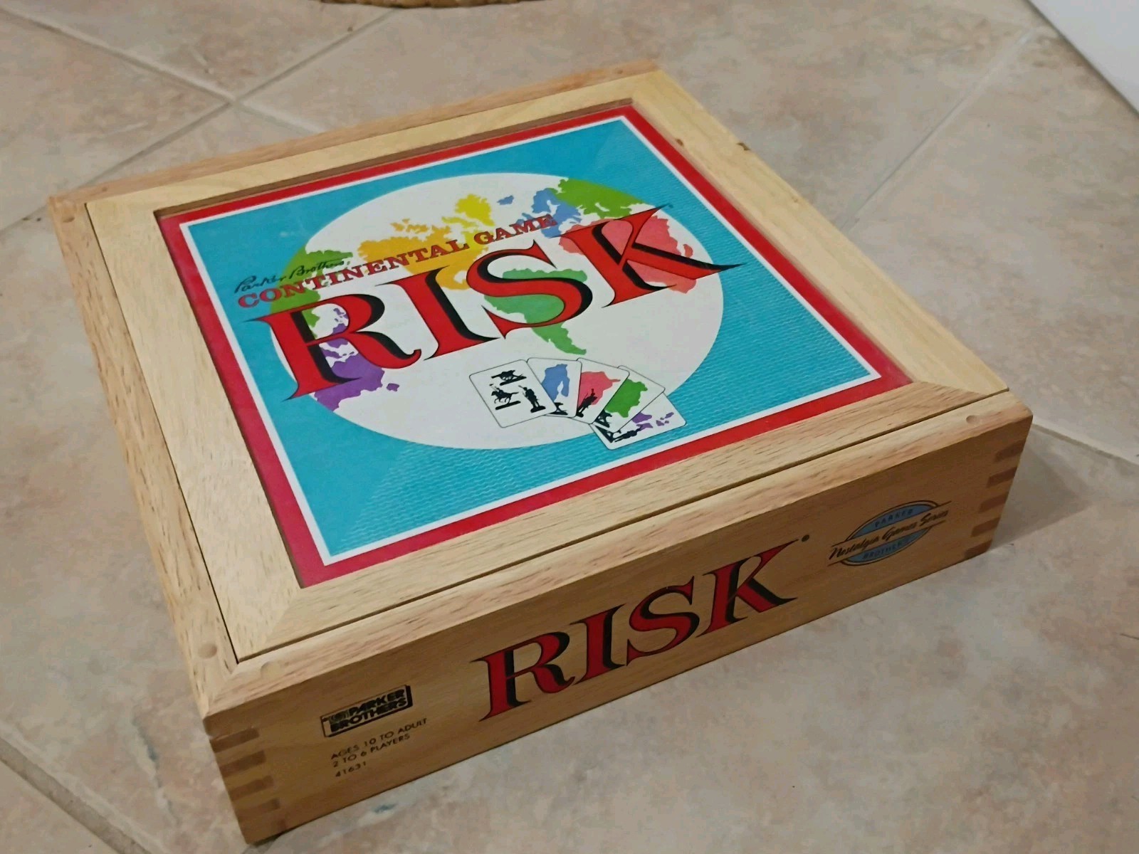 Risk Continental Nostalgia Game Series 2003 Parker Brothers Wooden Box Complete