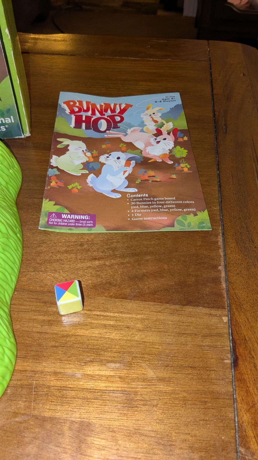 2006 Bunny Hop Game Educational Insights Complete Instructions & Die FREE-SHIP