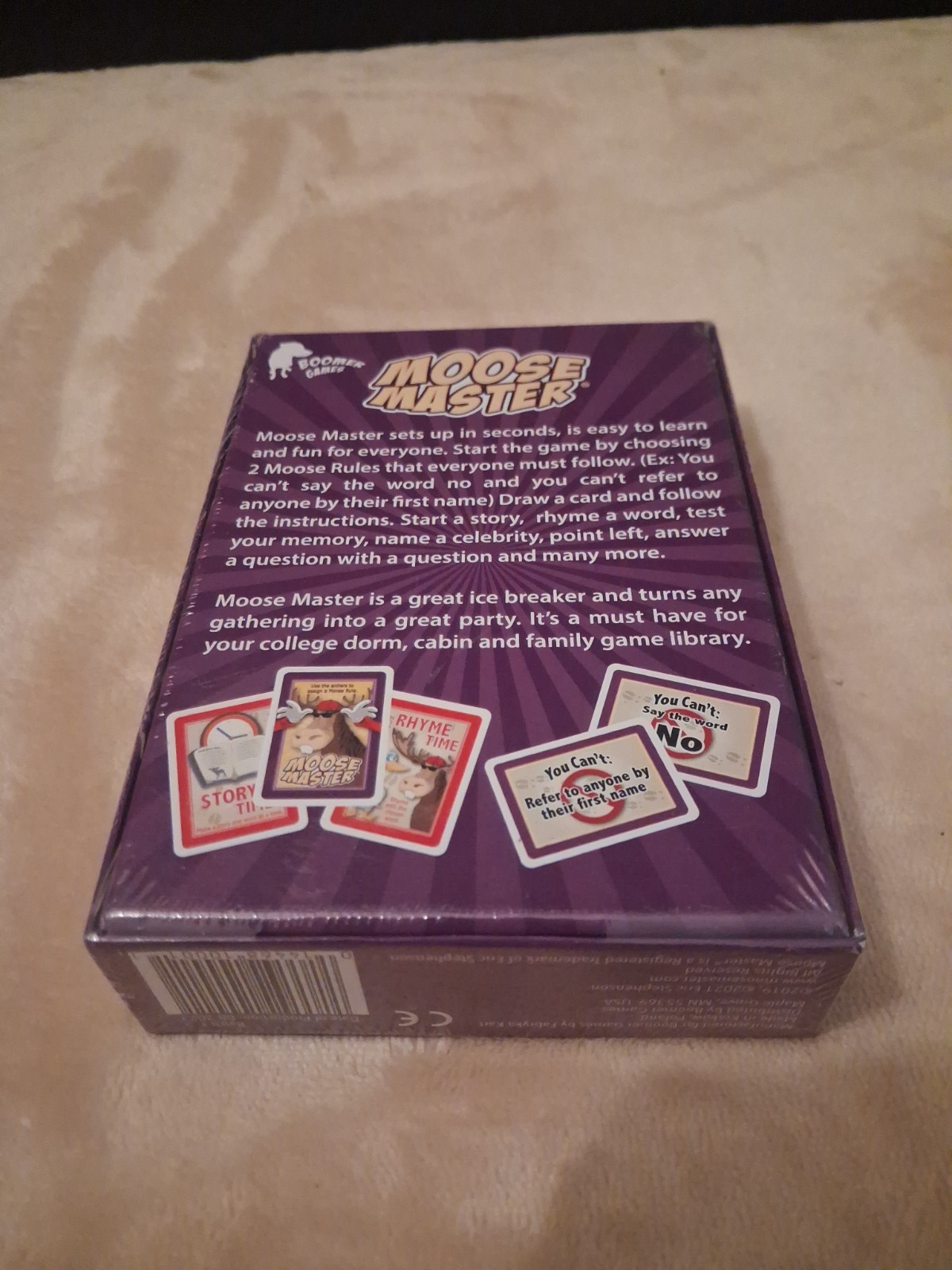 Moose Master Card Game : Crazy Party Game for All Ages Boomer Games NEW Sealed