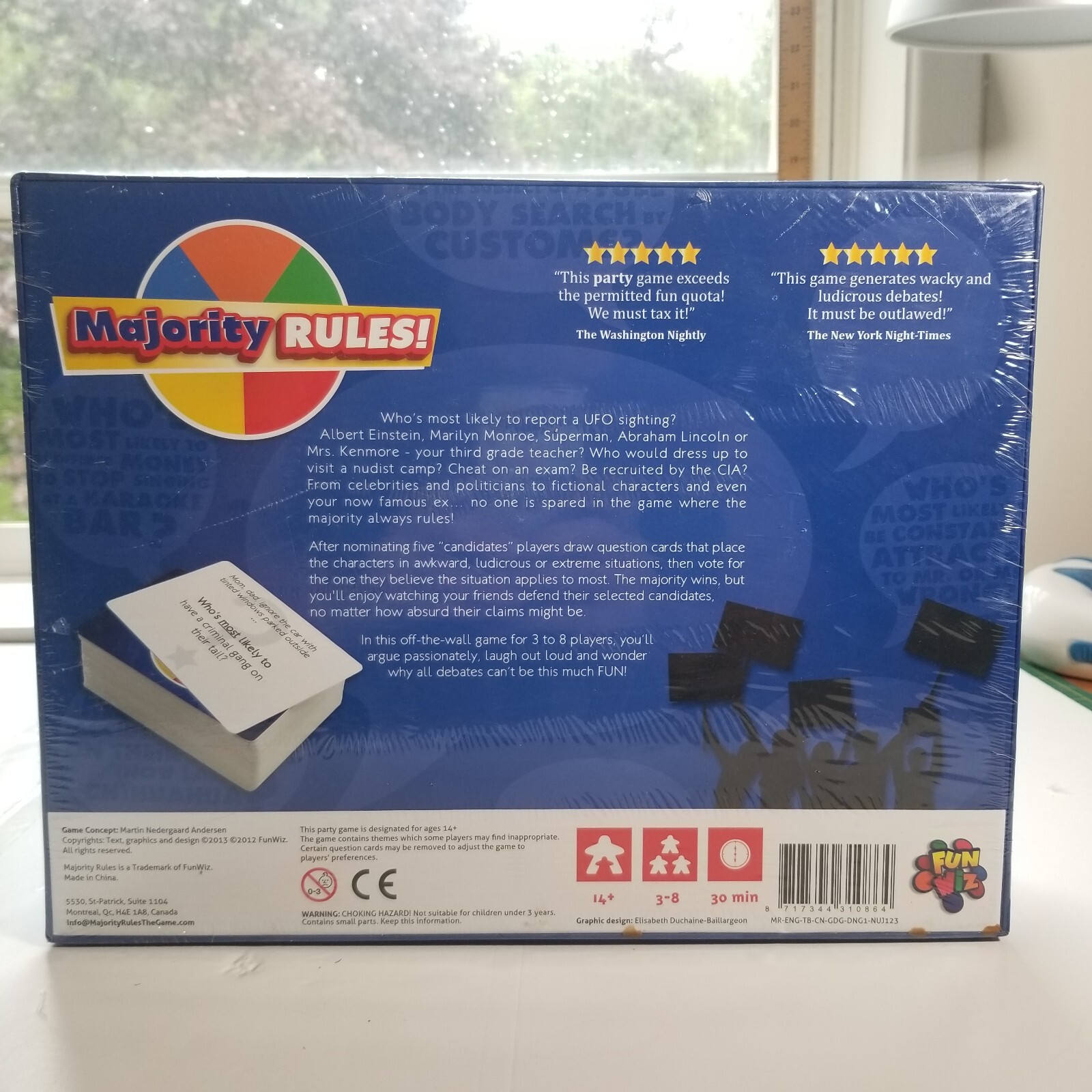 Majority Rules Board Game 2013 Game of the Year Edgy Questions Hilarious Debates
