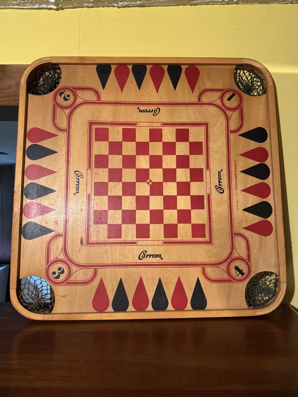 Vintage Carrom Game Board Merdel Good Condition 1970s