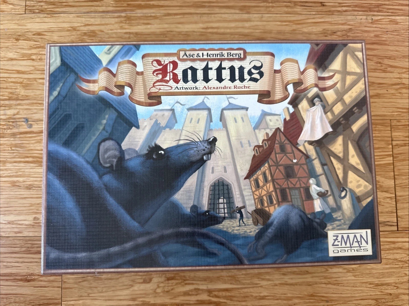 Rattus Board Game Base Game Z-Man Games Medieval Strategy 2010 COMPLETE & CLEAN