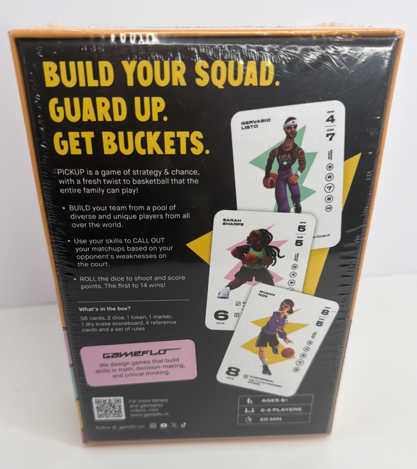 Gameflo Pickup Basketball Card Game Of Strategy Ages 8+ /2-6 Players New/Sealed