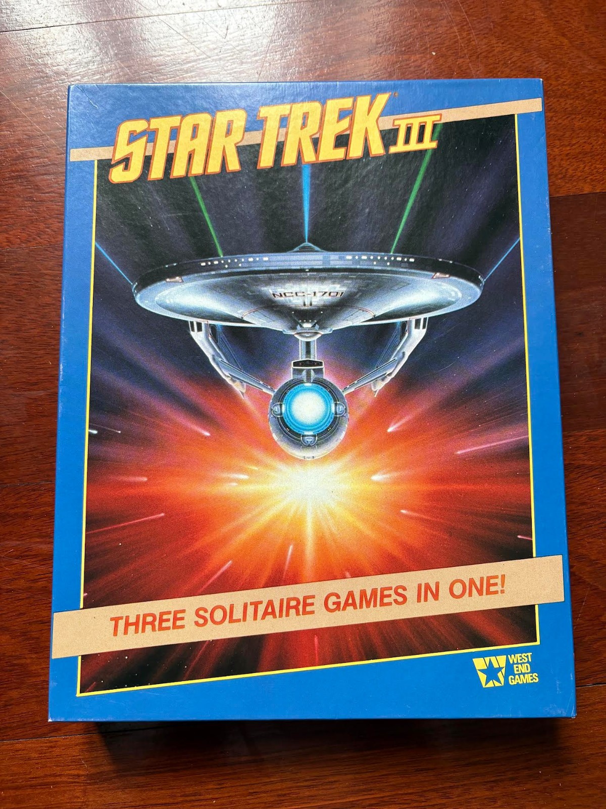 Star Trek III 3 solitaire board games West End Games UNPUNCHED COMPLETE