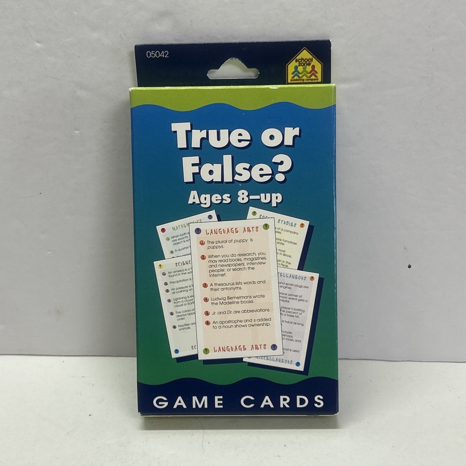 school zone true or false game cards ages 8 – up