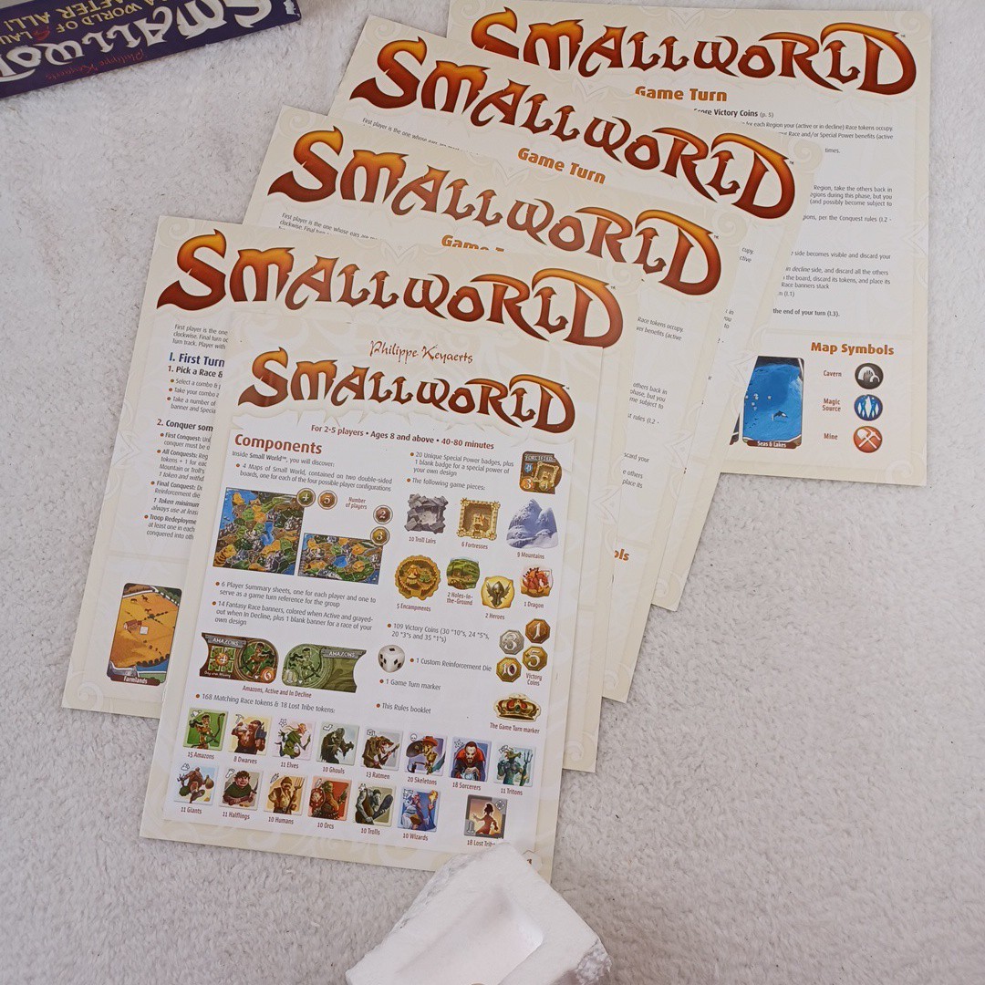 Smallworld Days of Wonder Small World Board Game Complete Played Once 2012