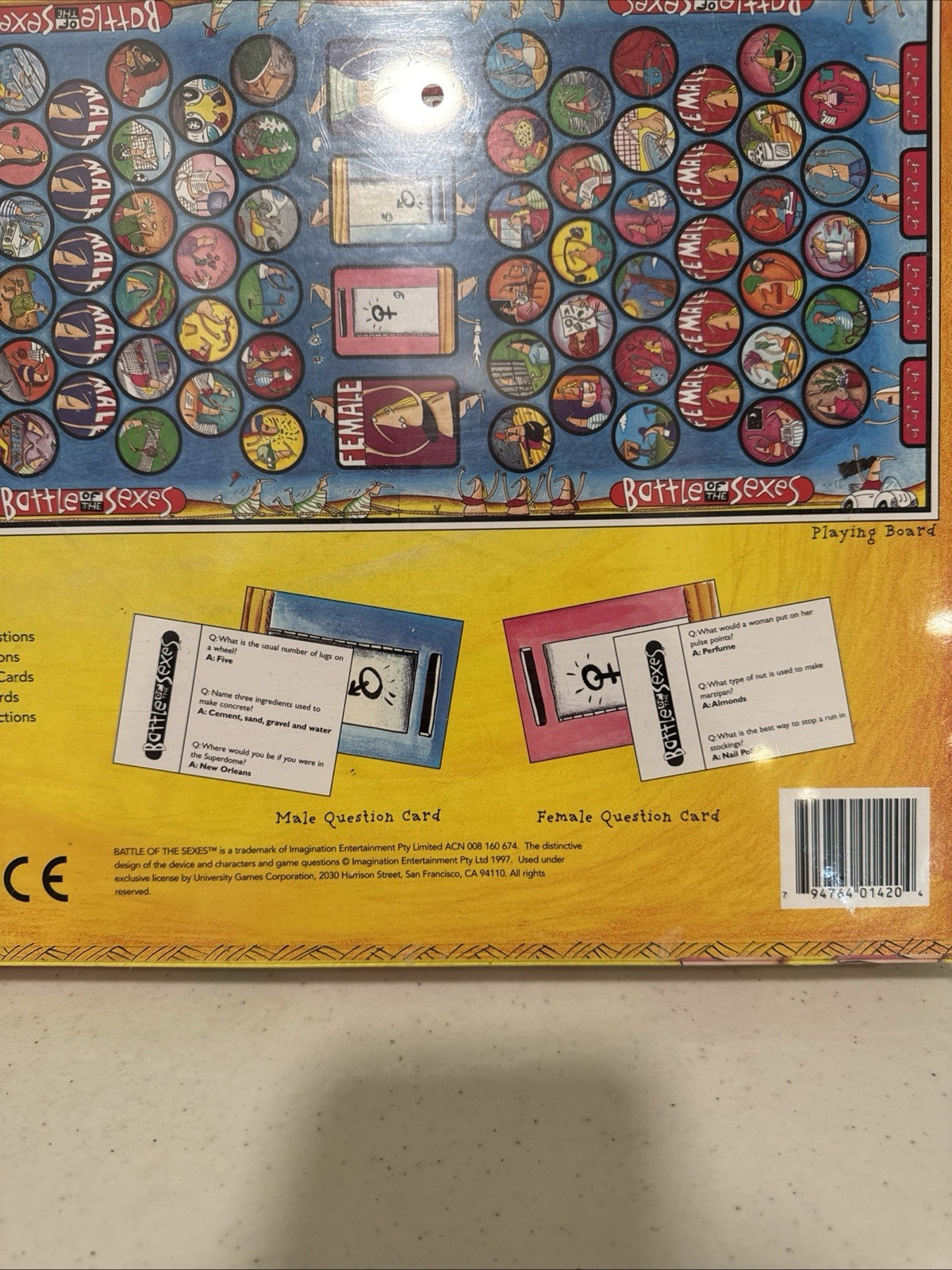 Battle of the Sexes Board Game 1997 University Games Vintage New Sealed 01420