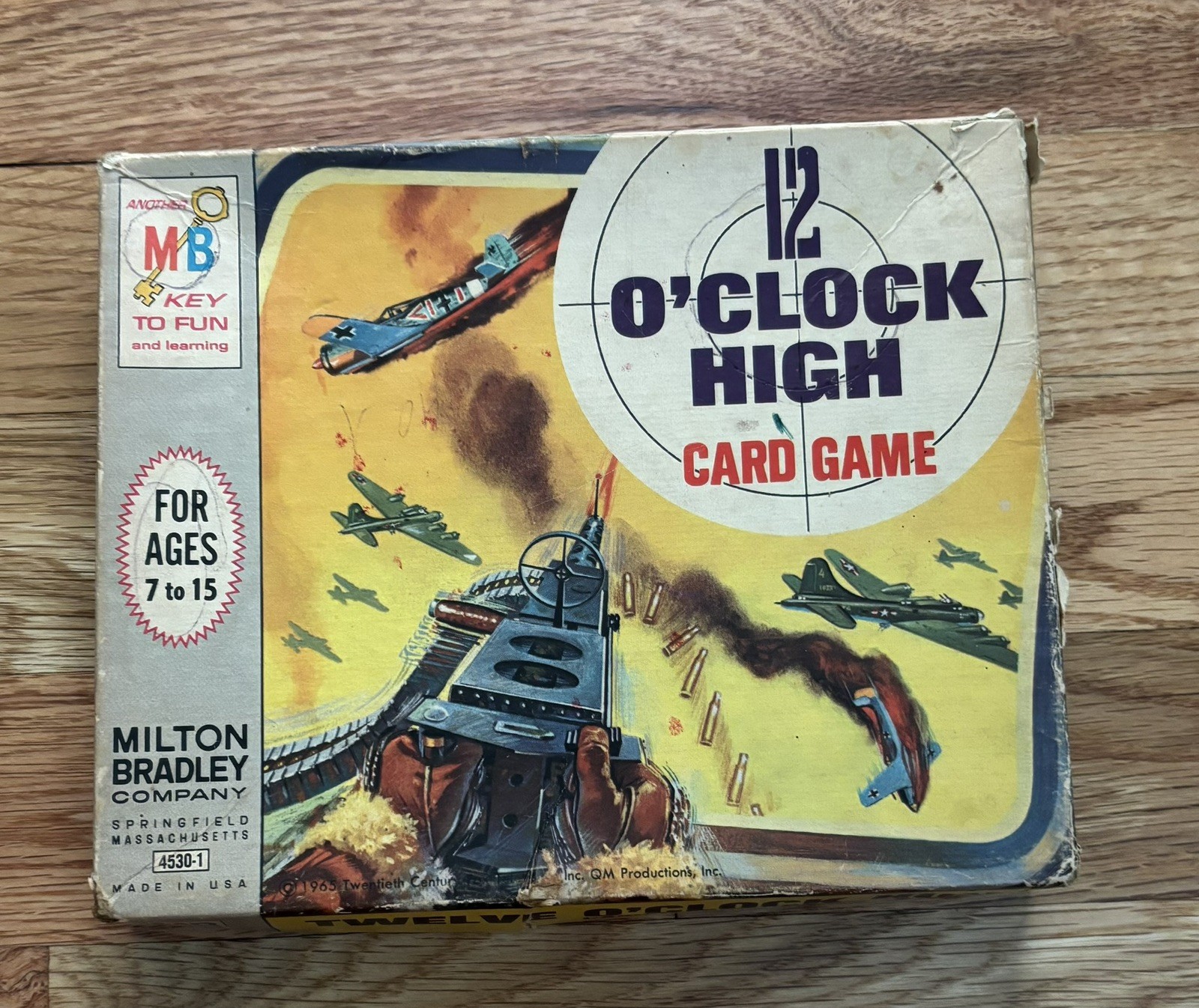 1965 Milton Bradley 12 O’Clock High Card Game Complete 40 WWII Aircraft Cards