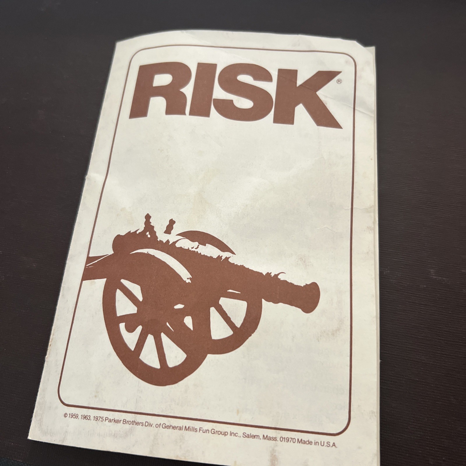 Vtg 1975 Risk Parker Brothers World Conquest Game Complete 10 to Adult