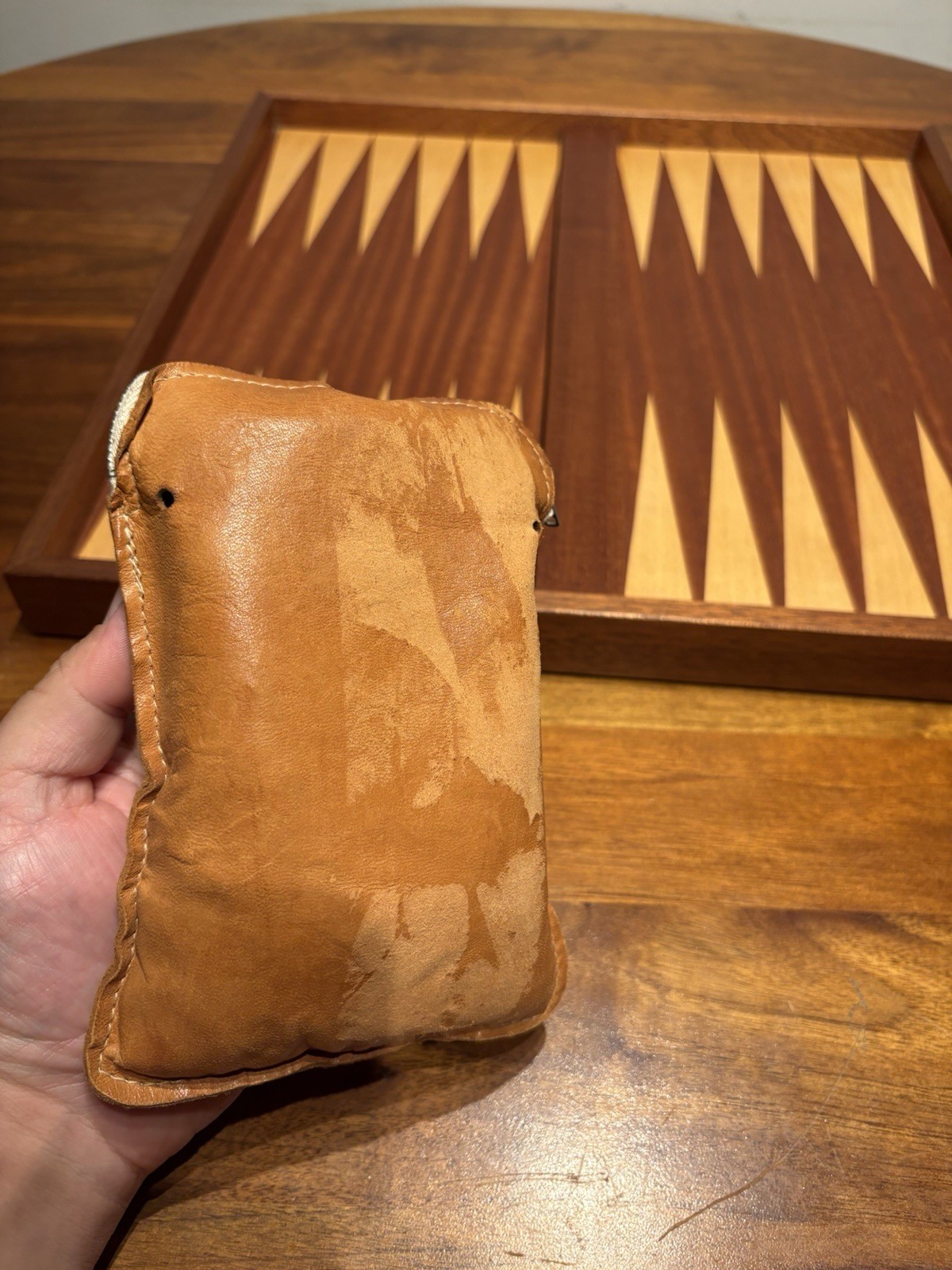 German Handmade Wooden Backgammon Set – Complete – Andreas Kölsch