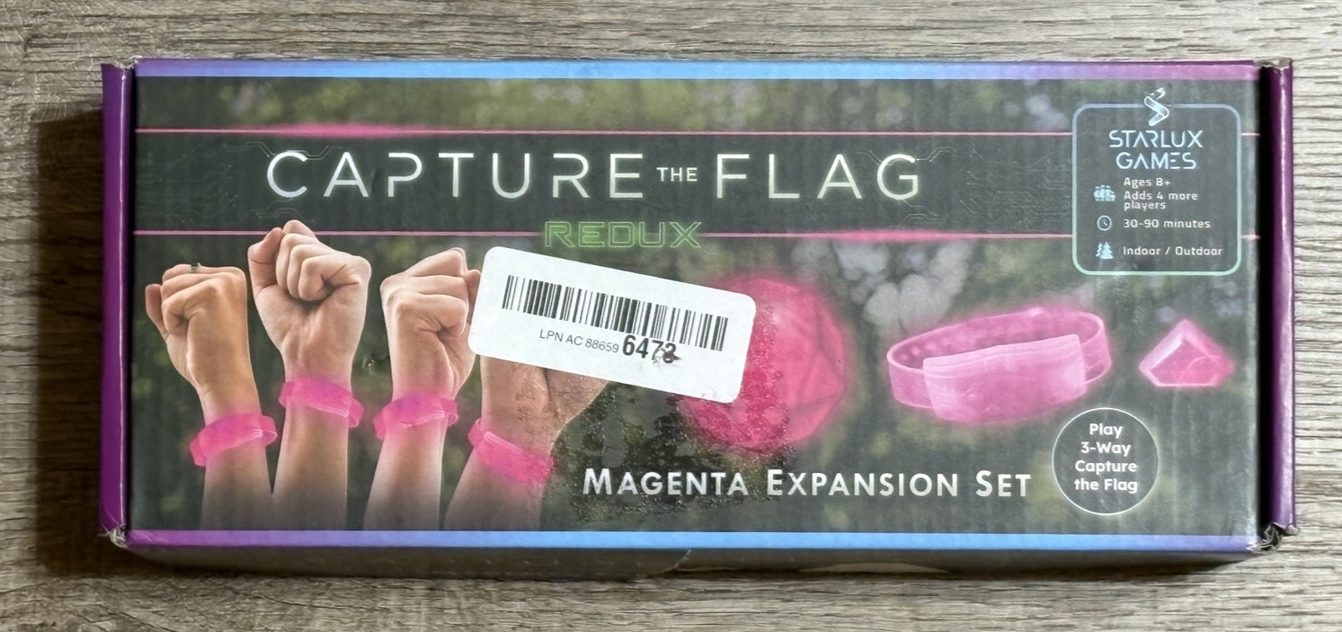 Starlux Games Capture the Flag Redux: Magenta 3-Team Expansion Set Light Up Game