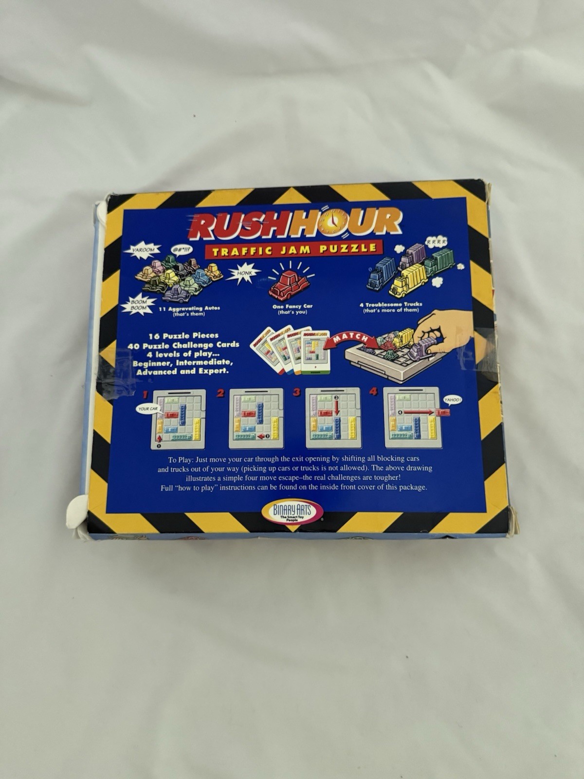 VINTAGE Rush Hour COMPLETE Binary Arts 1996 Strategy Thinking Puzzles Challenges