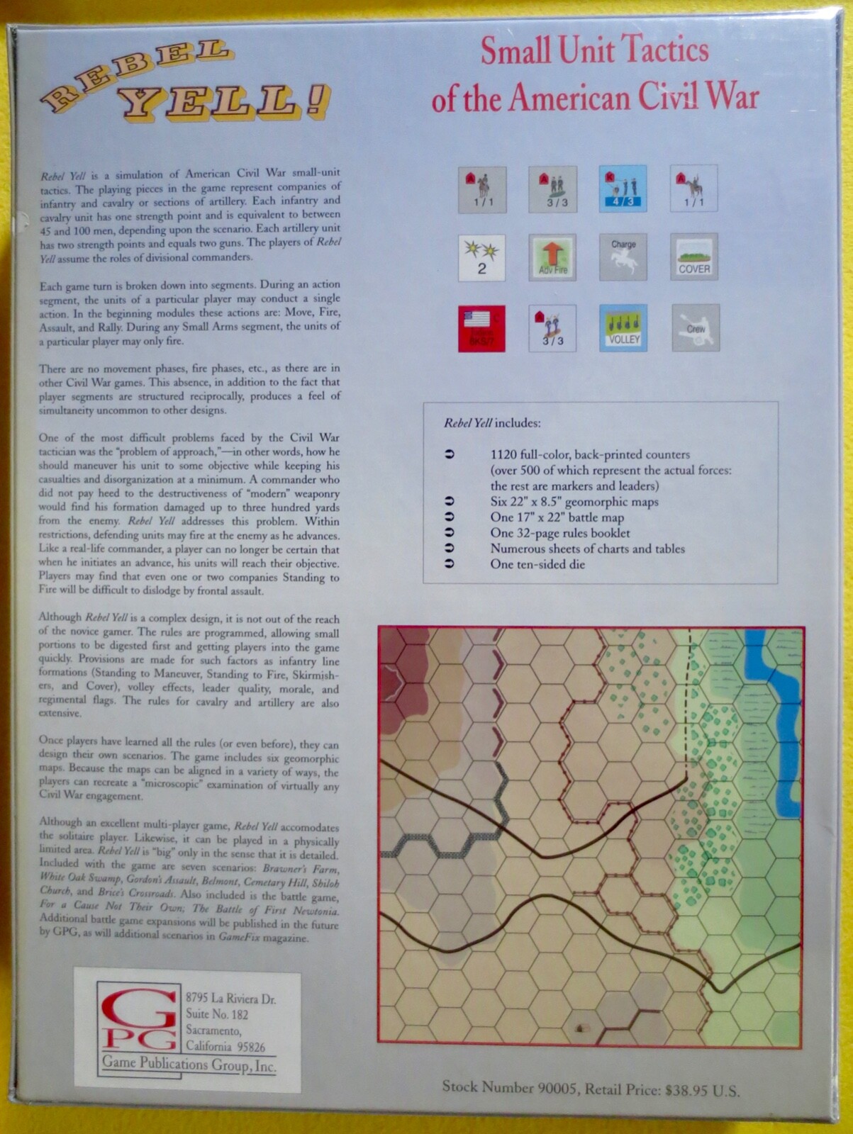 Rebel Yell! Small Unit Tactics of the American Civil War. 1991 Free UPS shipping