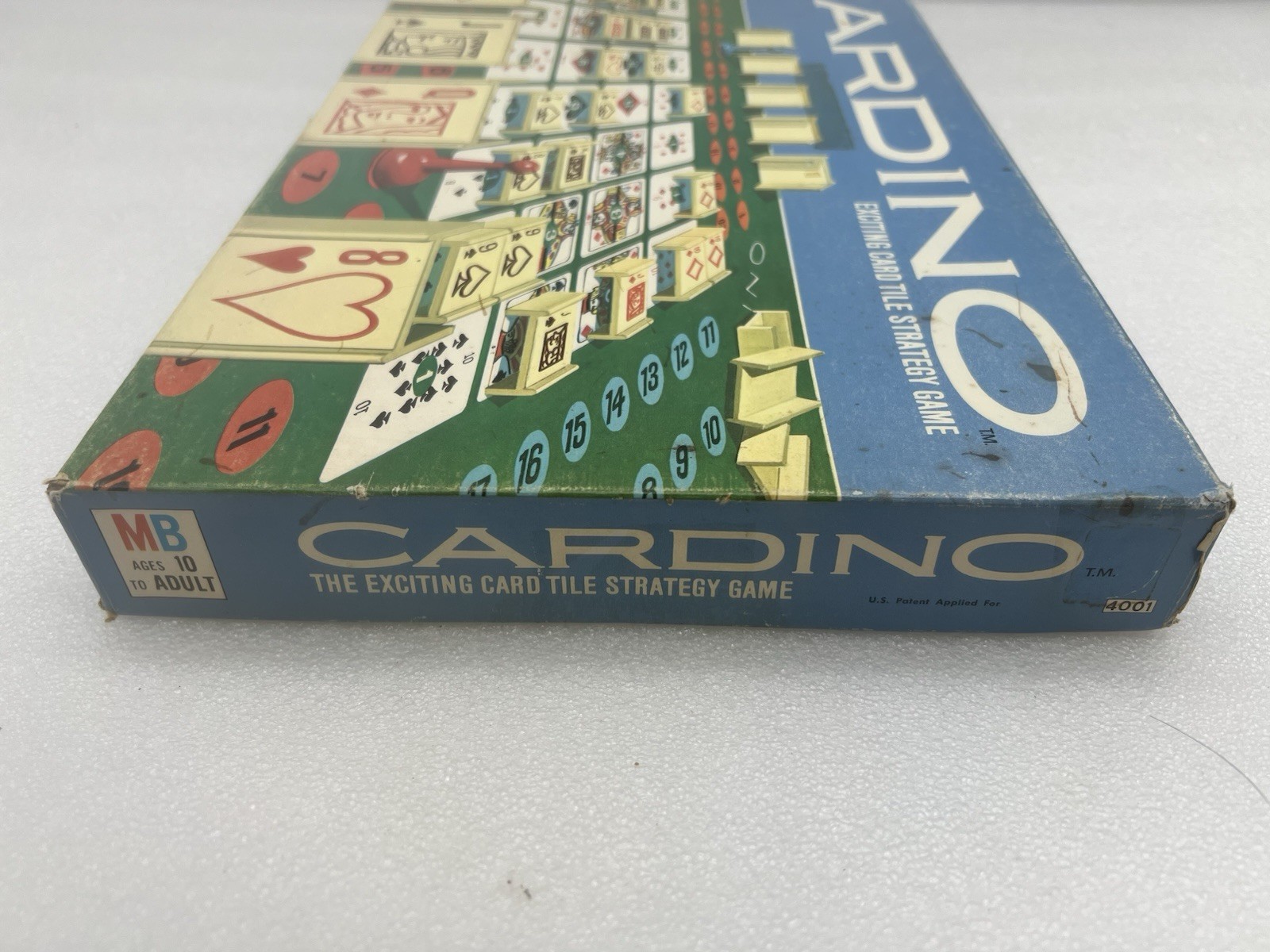 Vintage 1970 Milton Bradley CARDINO Exciting Card Tile Strategy Game! COMPLETE!