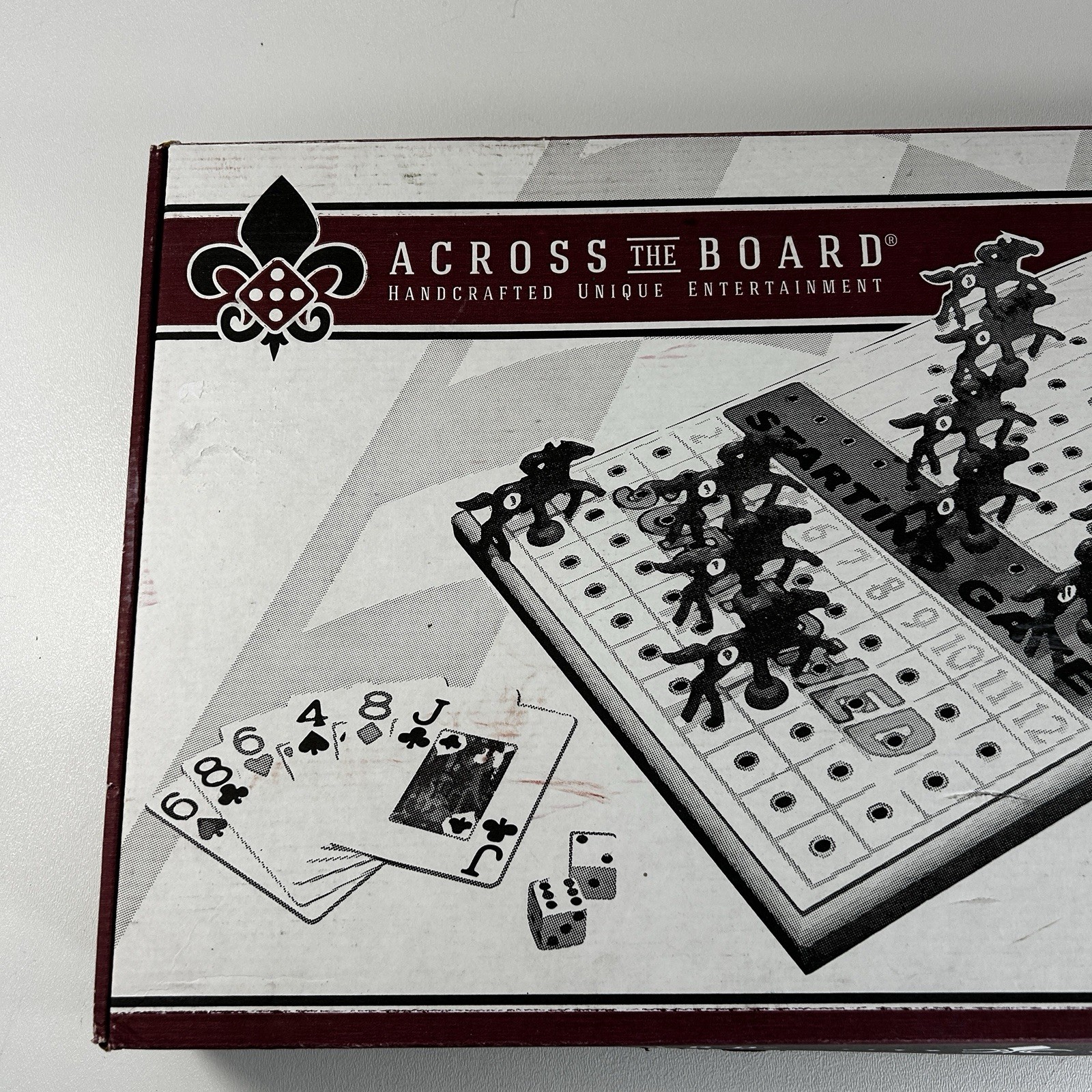 Across The Board Horse Racing Game Horse Racing Game Heavy Wood Board VTG.
