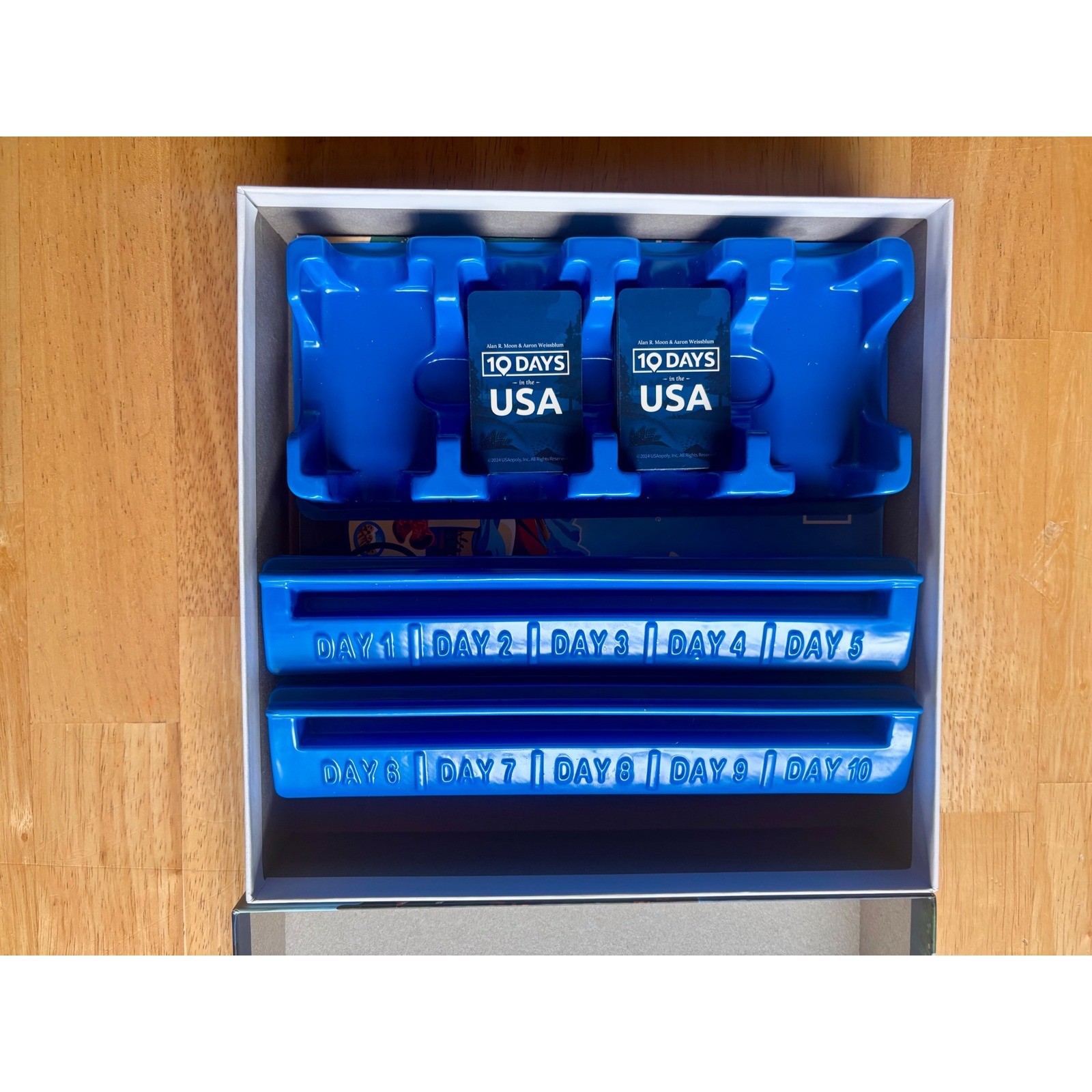 The Op 10 Days in the USA Board Game Unisex OS Blue Travel Strategy