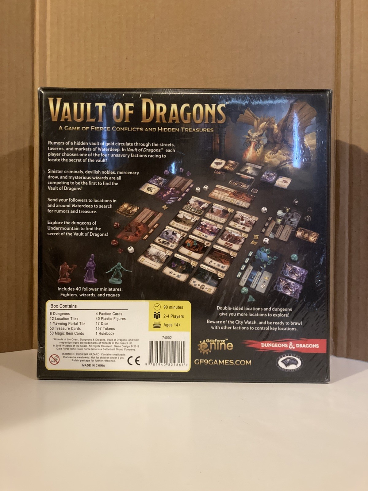Vault Of Dragons Board Game Gale Force Nine D&D Dungeons & Dragons