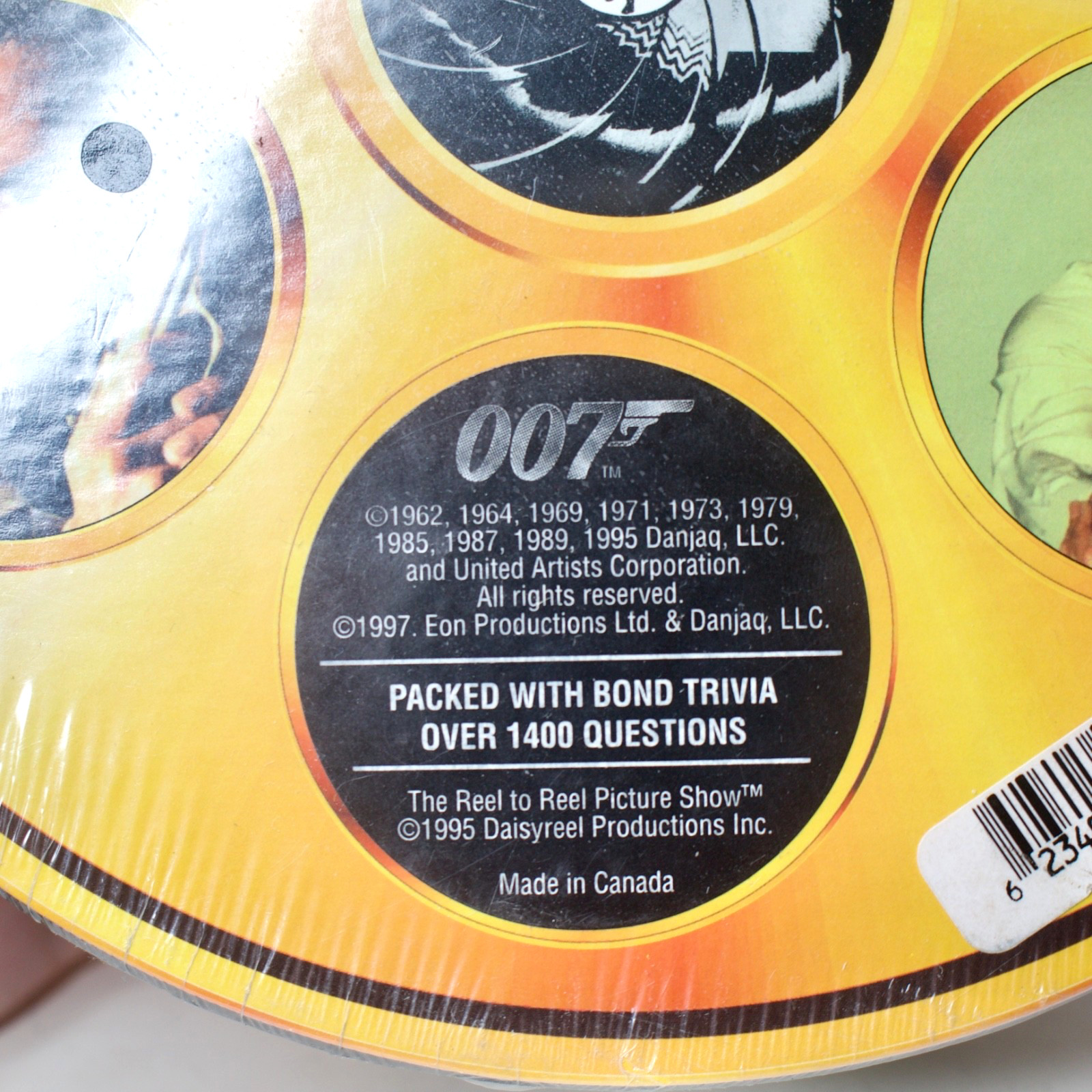 James Bond 007 Game The Reel to Reel Picture Show Movie Trivia Game – Sealed