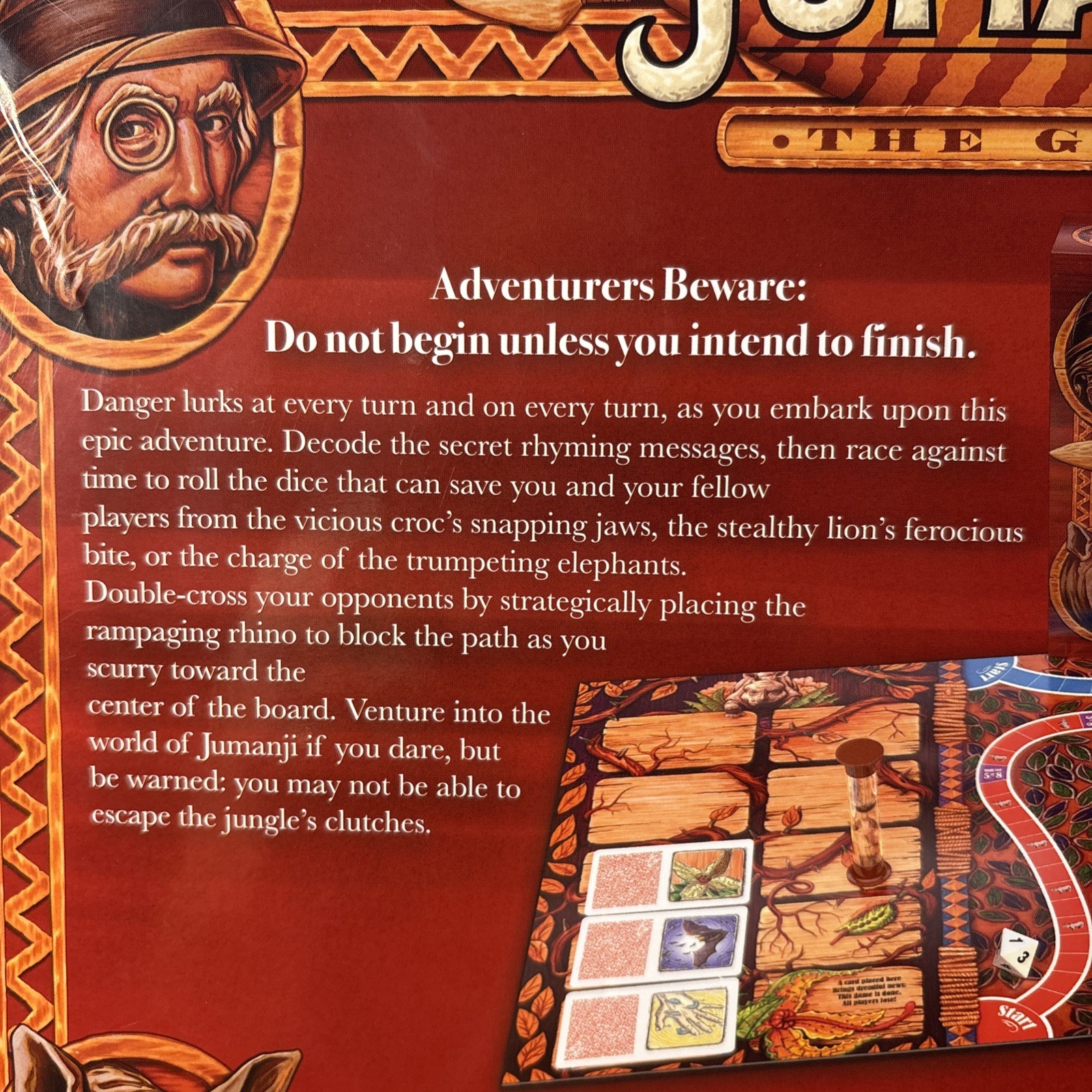 Jumanji Board Game Multiplayer Original Puzzle brand boxed from movie New Sealed