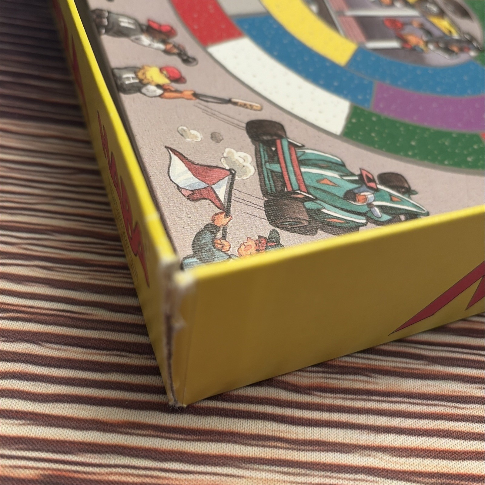 Monza Childrens Board Game HABA Car Race Complete Hole In Box