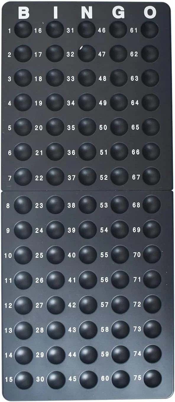 Yuanhe Deluxe Bingo Game Set – Metal Round Cage, 75 Colored Balls, 50 Bingo Card