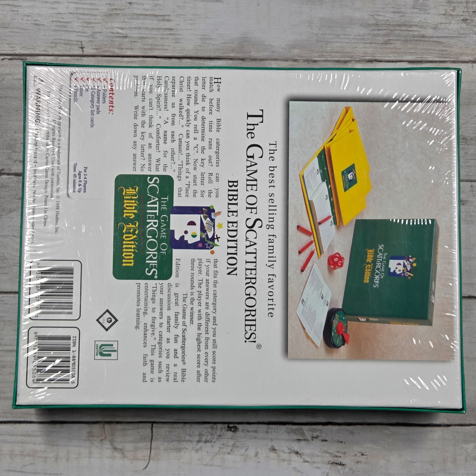 Cactus Game Design Scattergories Bible Edition Board Game 1998 New Sealed 00701