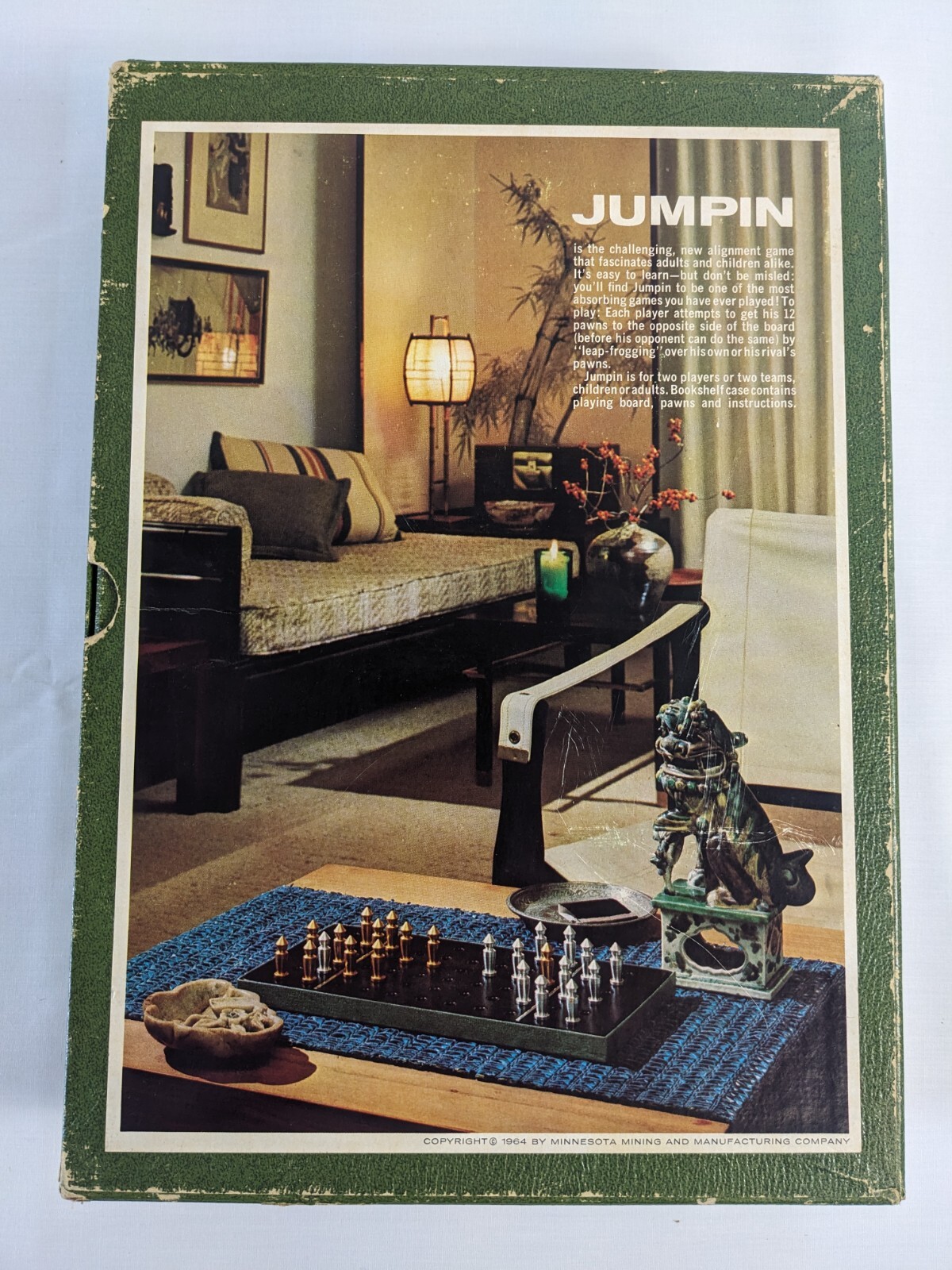 JUMPIN Abstract Strategy Board Game Used 100% COMPLETE 3M Games 1964 OOP