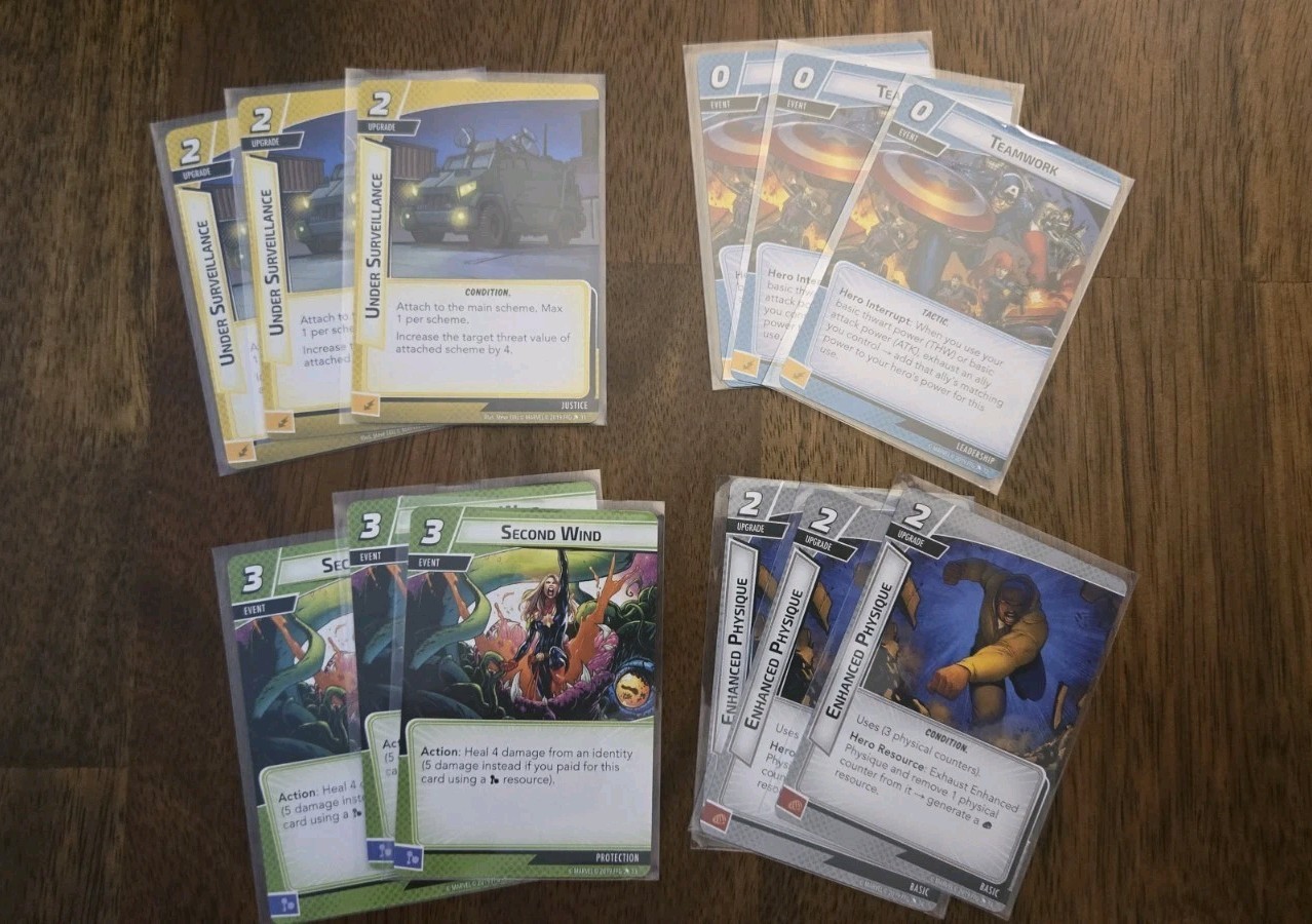 Marvel Champions Thor Hero Pack Expansion, Used. INCOMPLETE SET, MISSING CARD