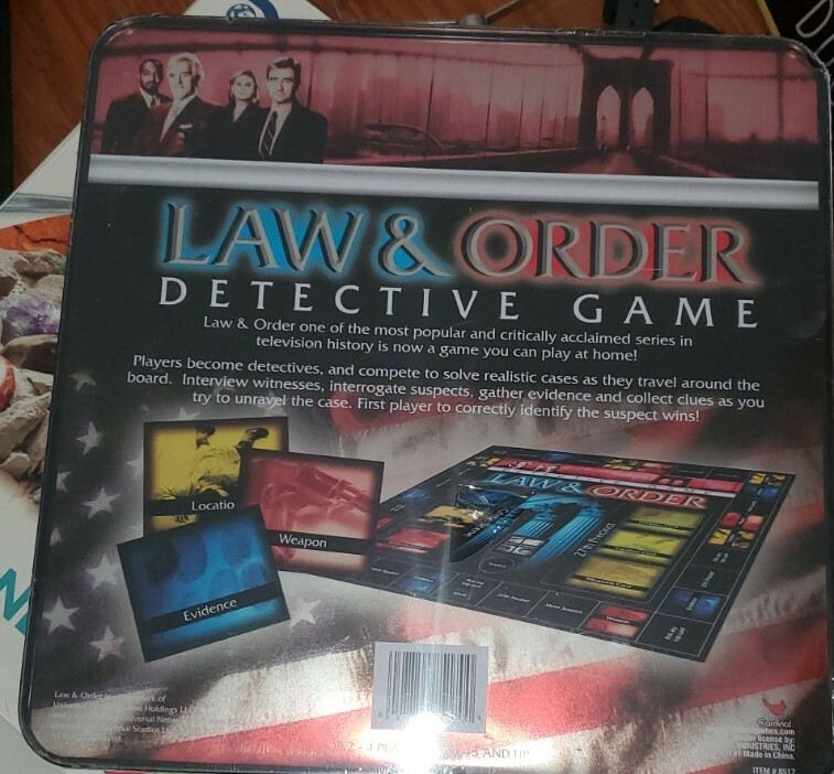 Law & Order Detective Board Game 4 Player New Sealed