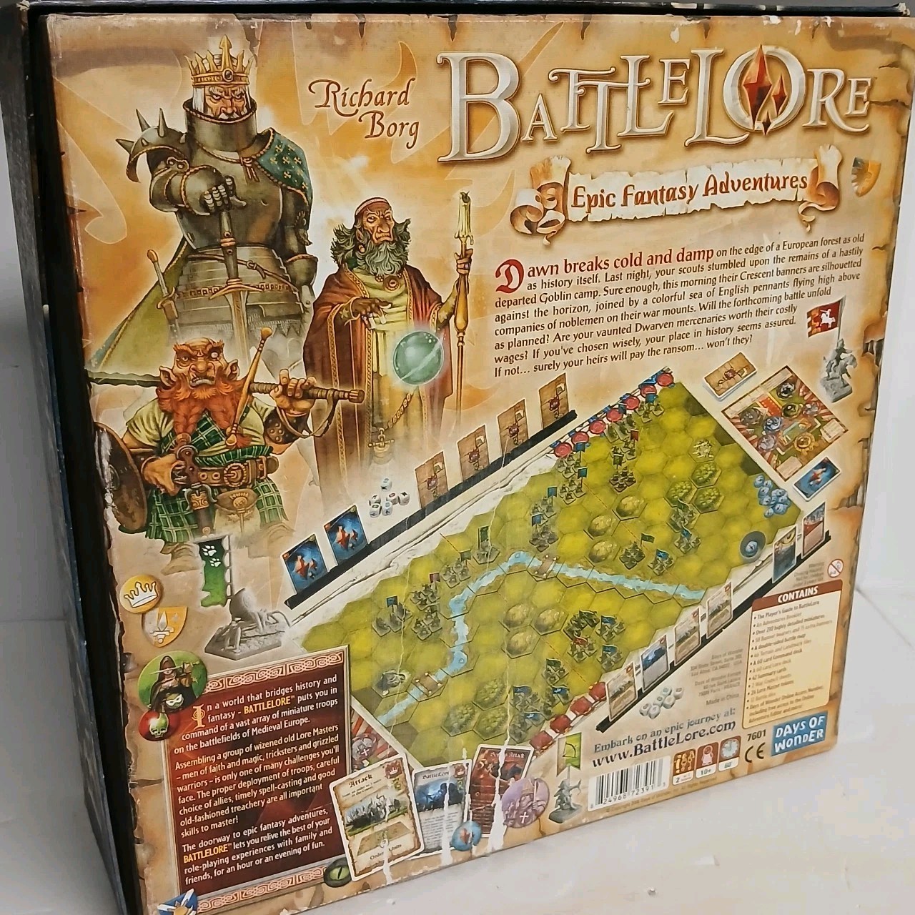 INCOMPLETE! Battlelore Epic Fantasy Adventures- Days of Wonder