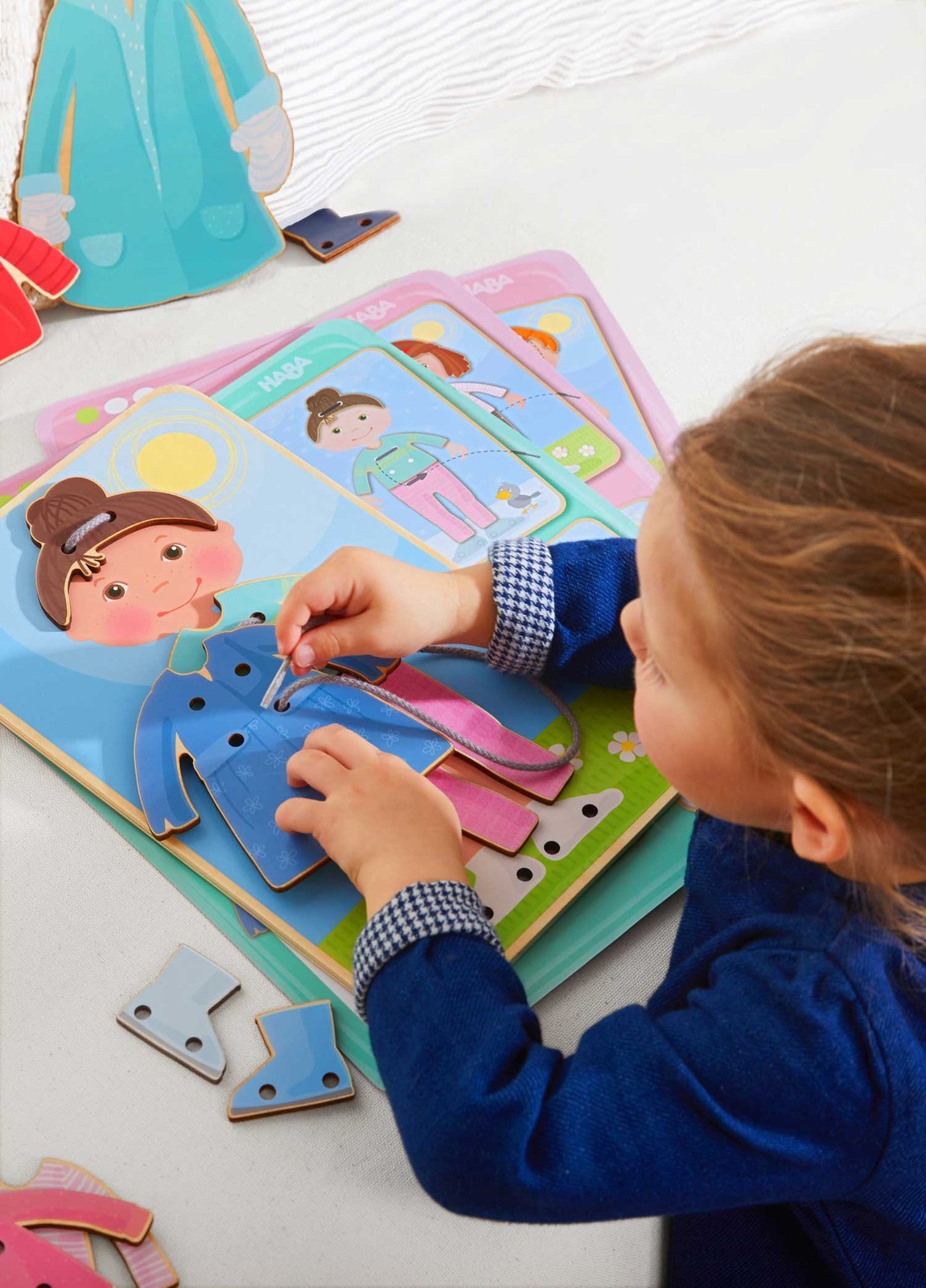 HABA My First Threading Game – Dress Up Fun