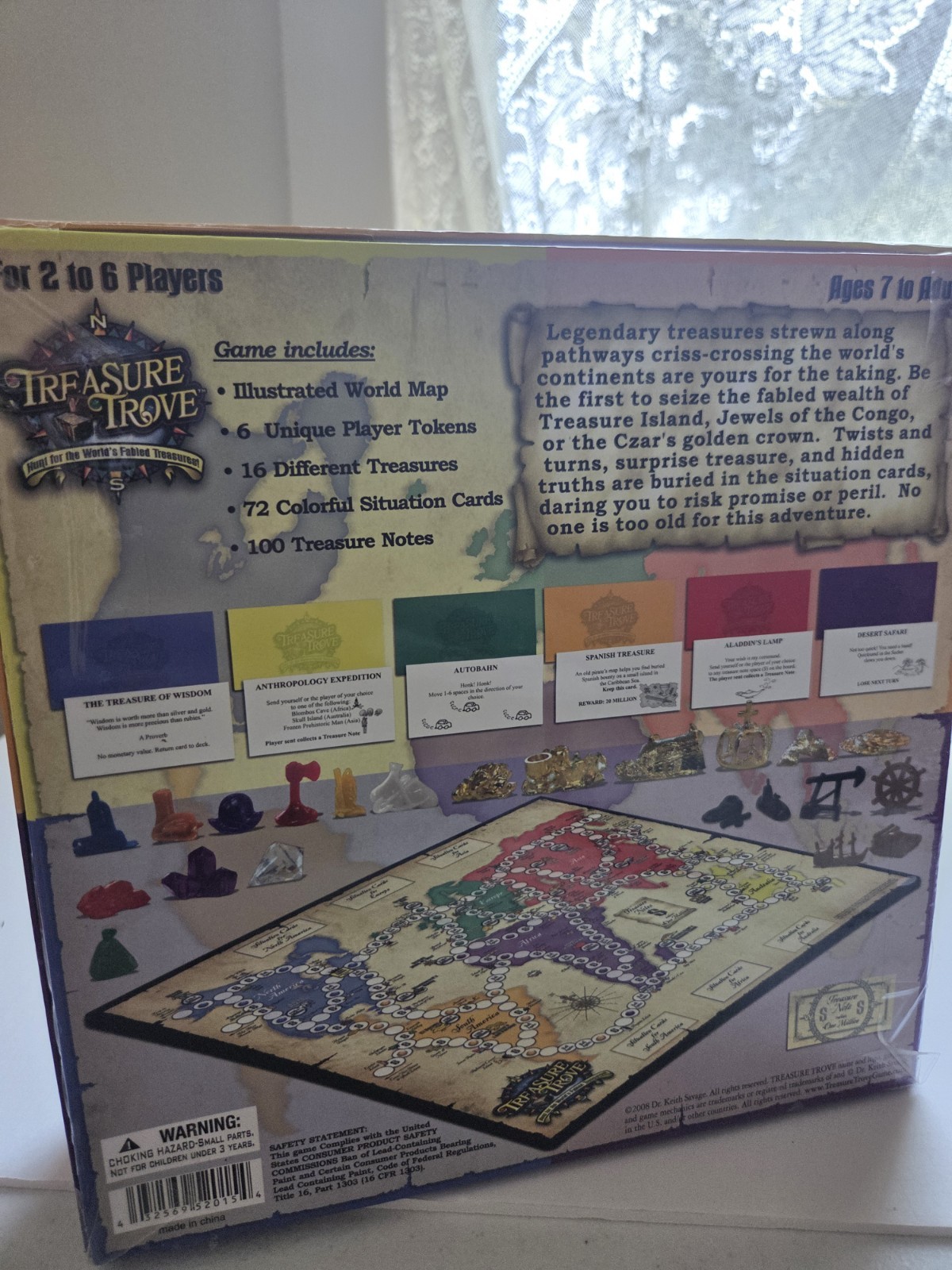 Treasure Trove-Treasure Hunt Board Game for Kids-2008 Factory Sealed in Open Box