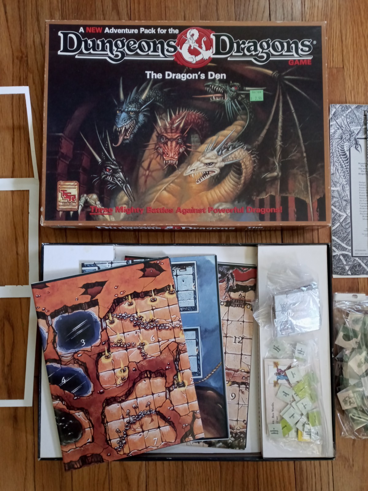 VINTAGE DUNGEONS AND DRAGONS BOARD GAME – THE DRAGONS DEN | TSR 1073 | 1992 |