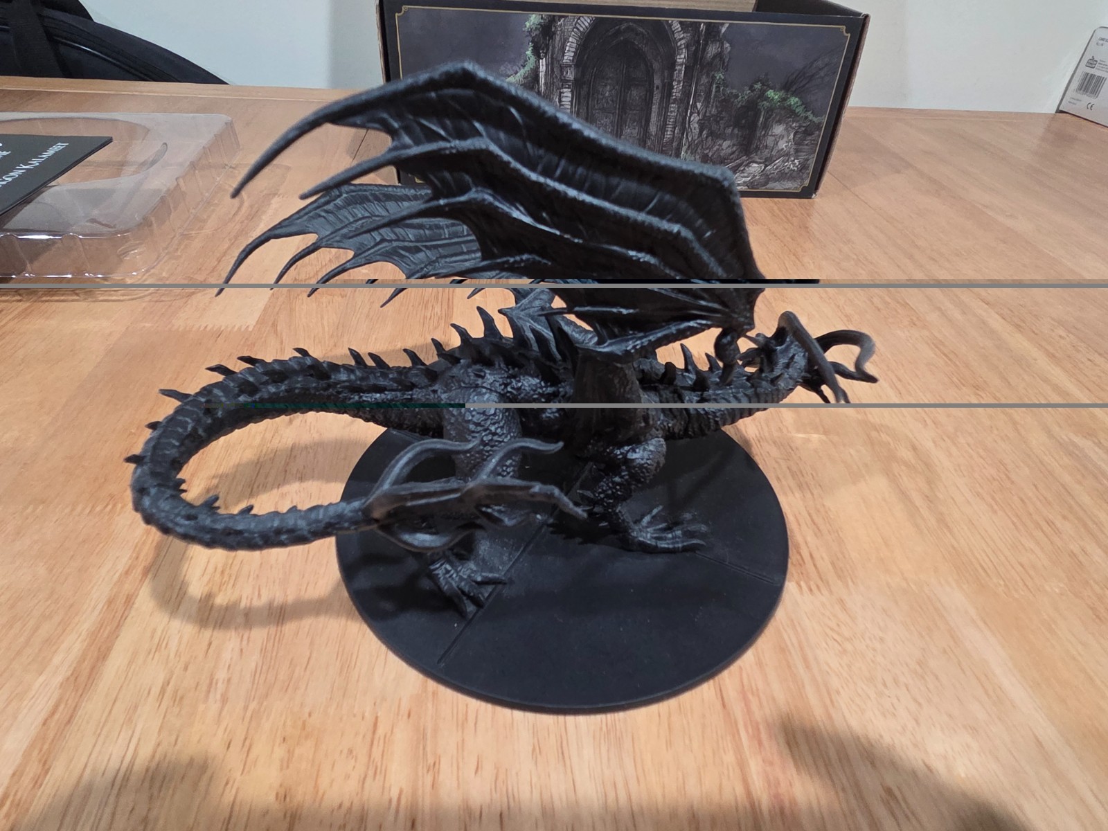 Dark Souls Board Game Black Dragon Kalameet Expansion – PAINTED MINI – unplayed